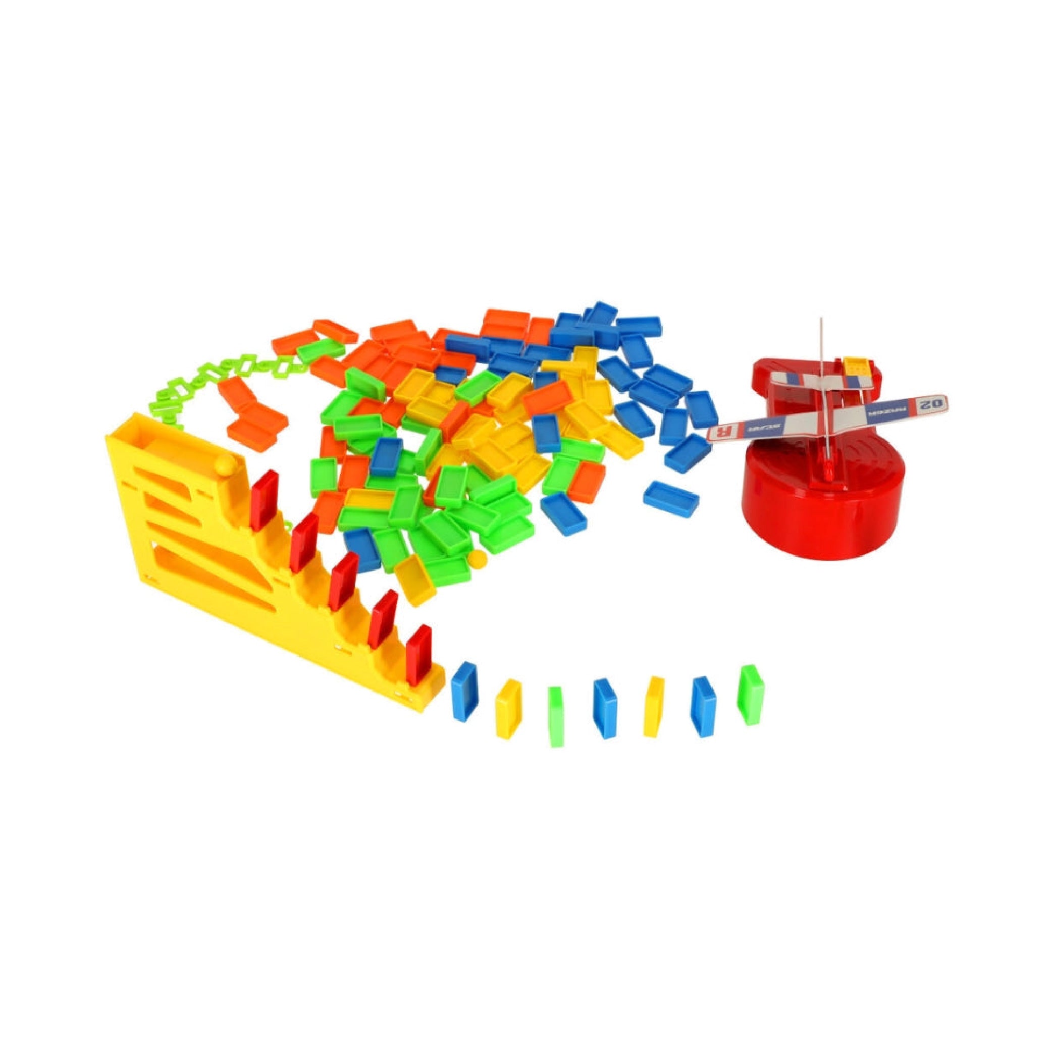 Domino Airplane Chain Reaction Toy for Kids