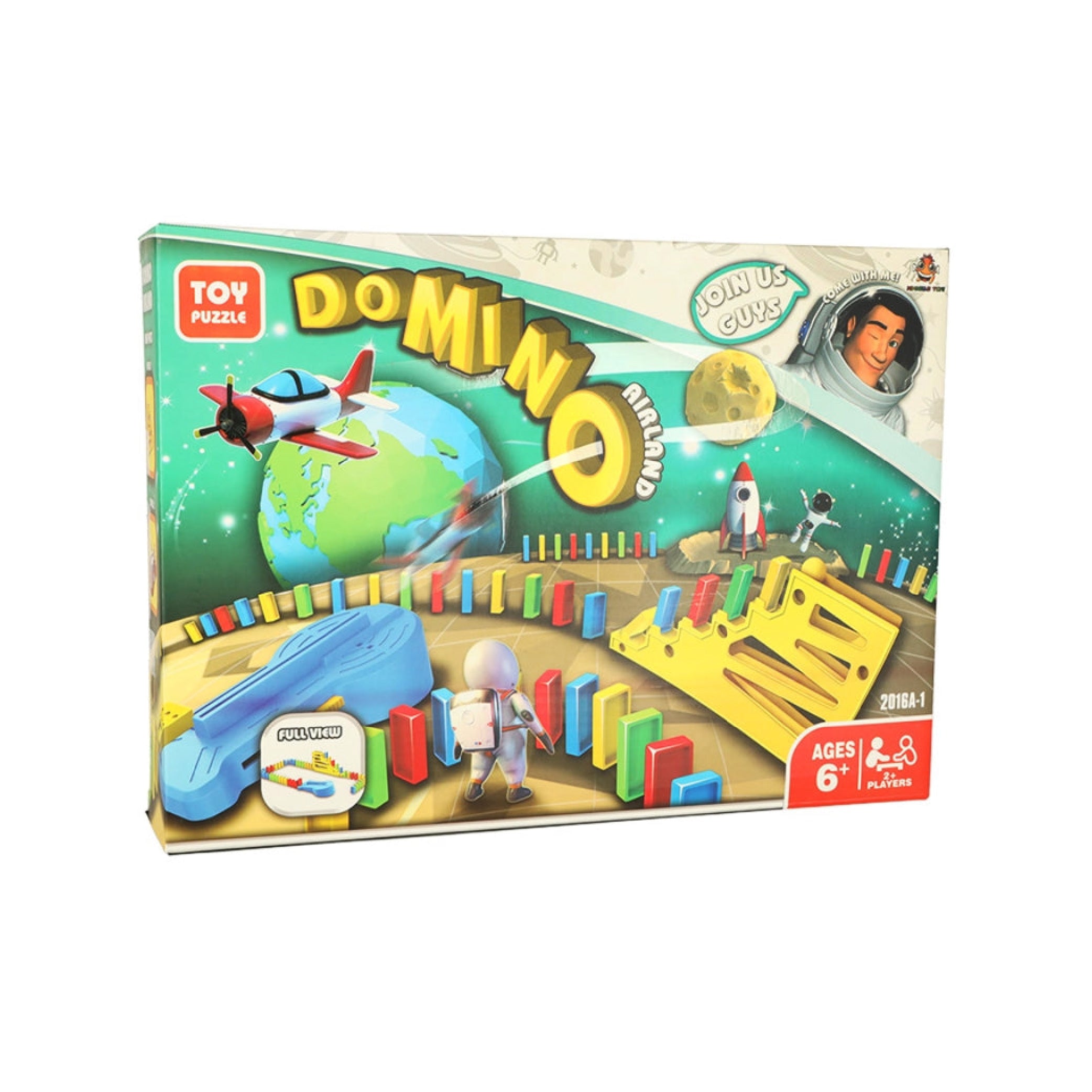 Domino Airplane Chain Reaction Toy for Kids