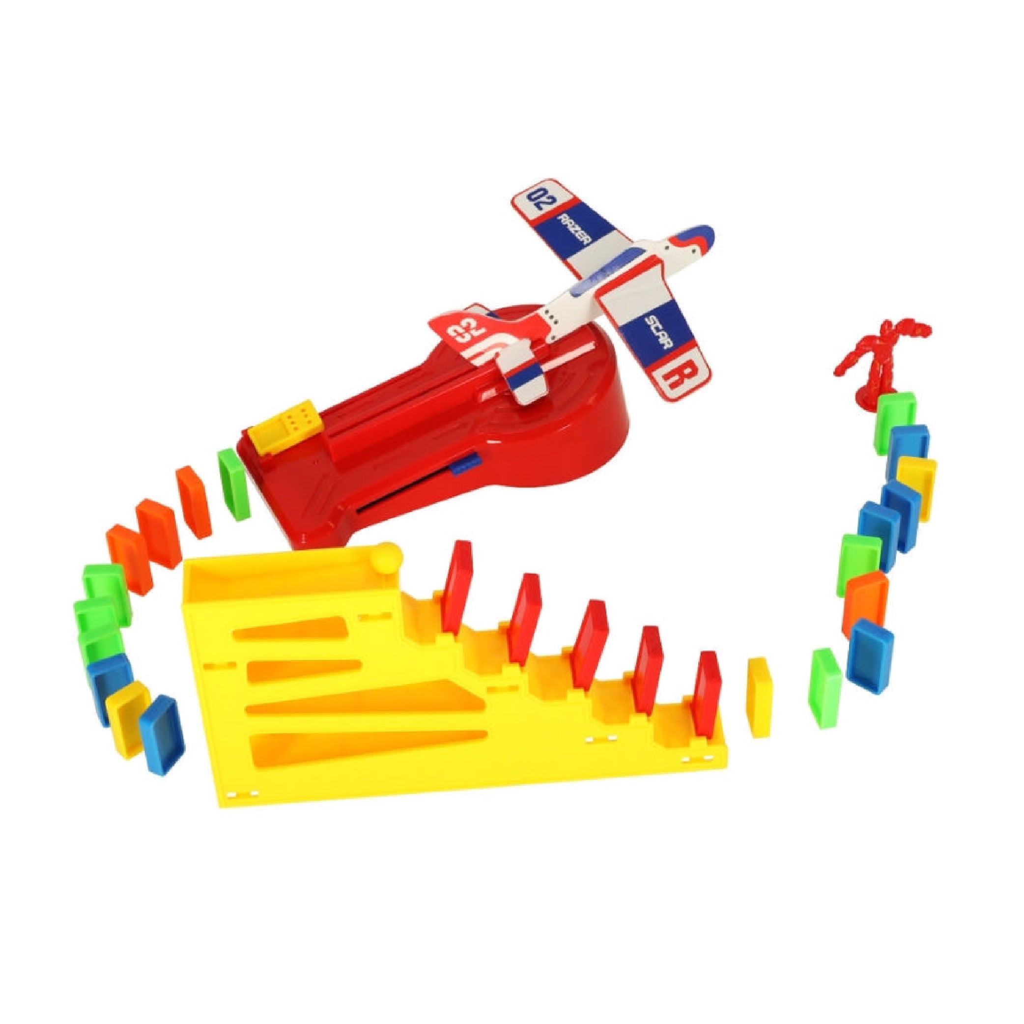 Domino Airplane Chain Reaction Toy for Kids