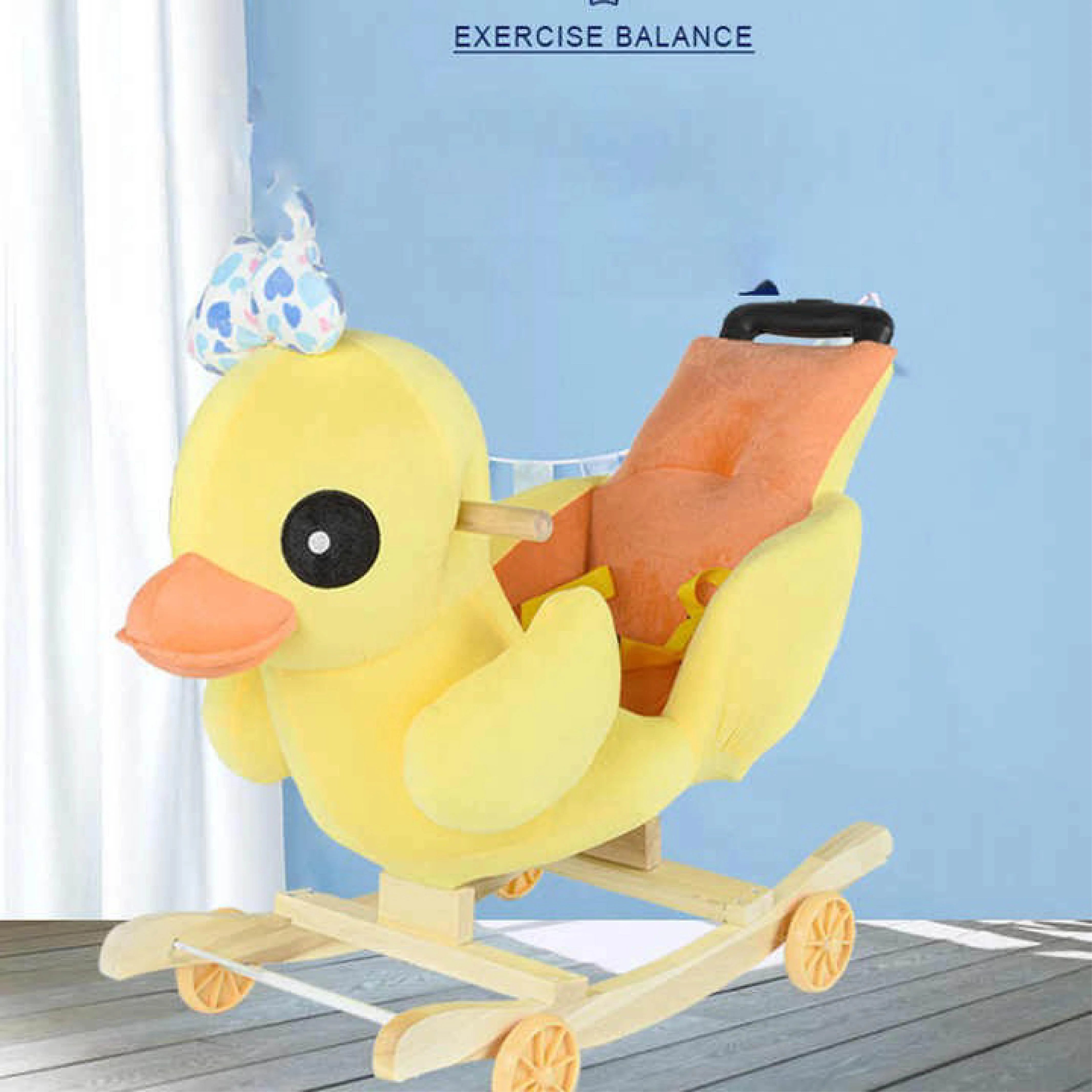 Duck Baby Rocking Chair & Ride-On – 2-in-1 Plush Toy