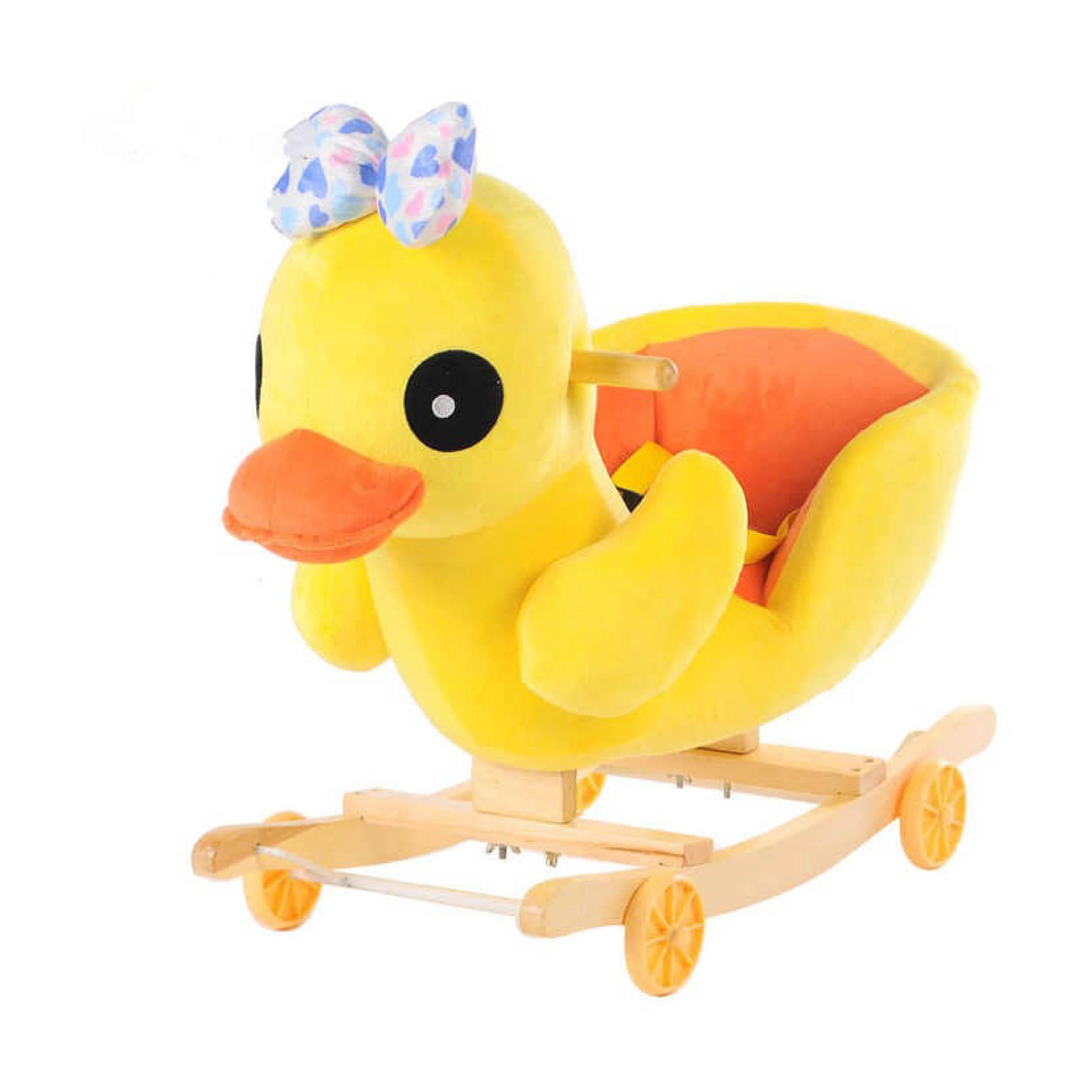 Duck Baby Rocking Chair & Ride-On – 2-in-1 Plush Toy