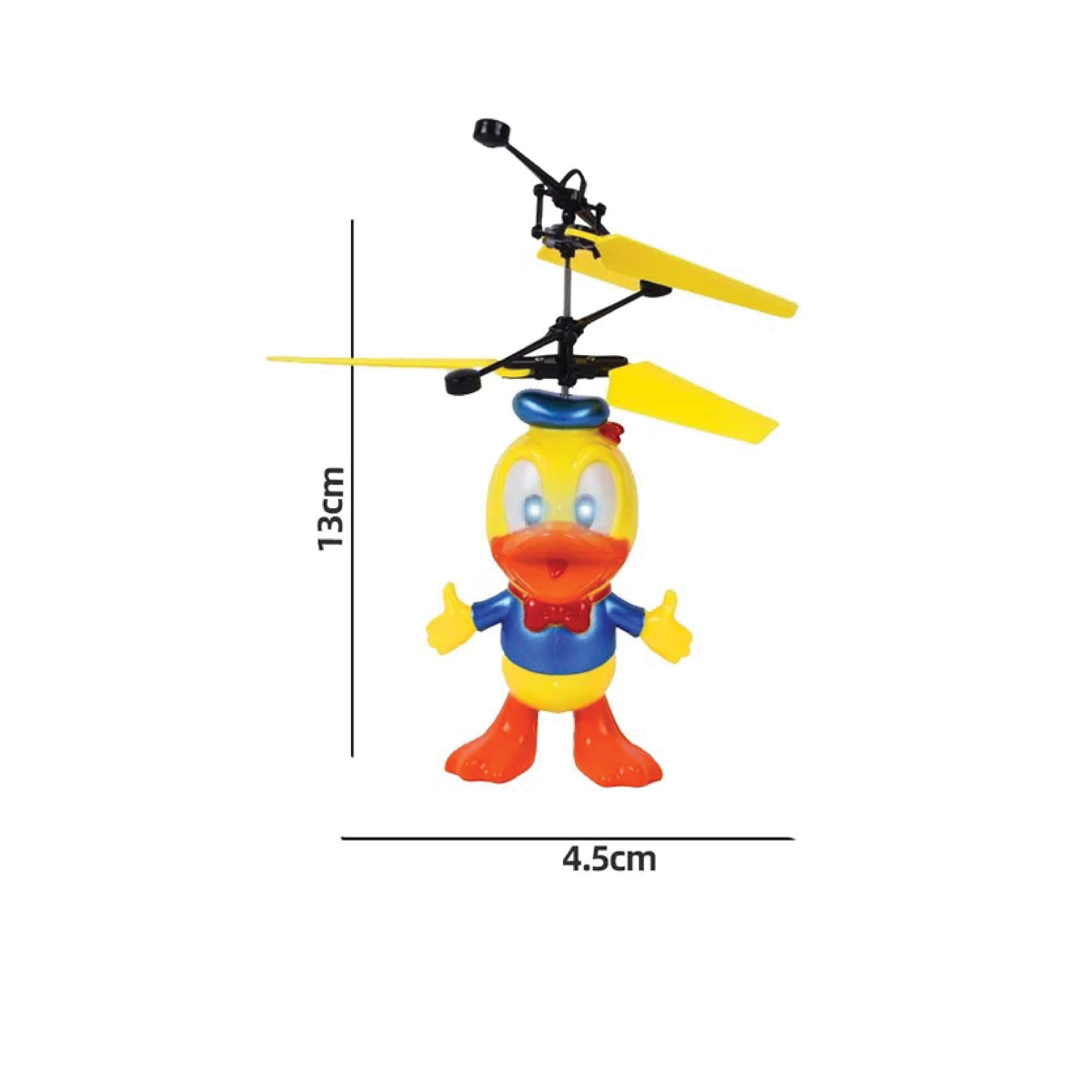 Hand Sensor Control Duck Flying Copter - Rechargeable Donald Duck Toy with Lights