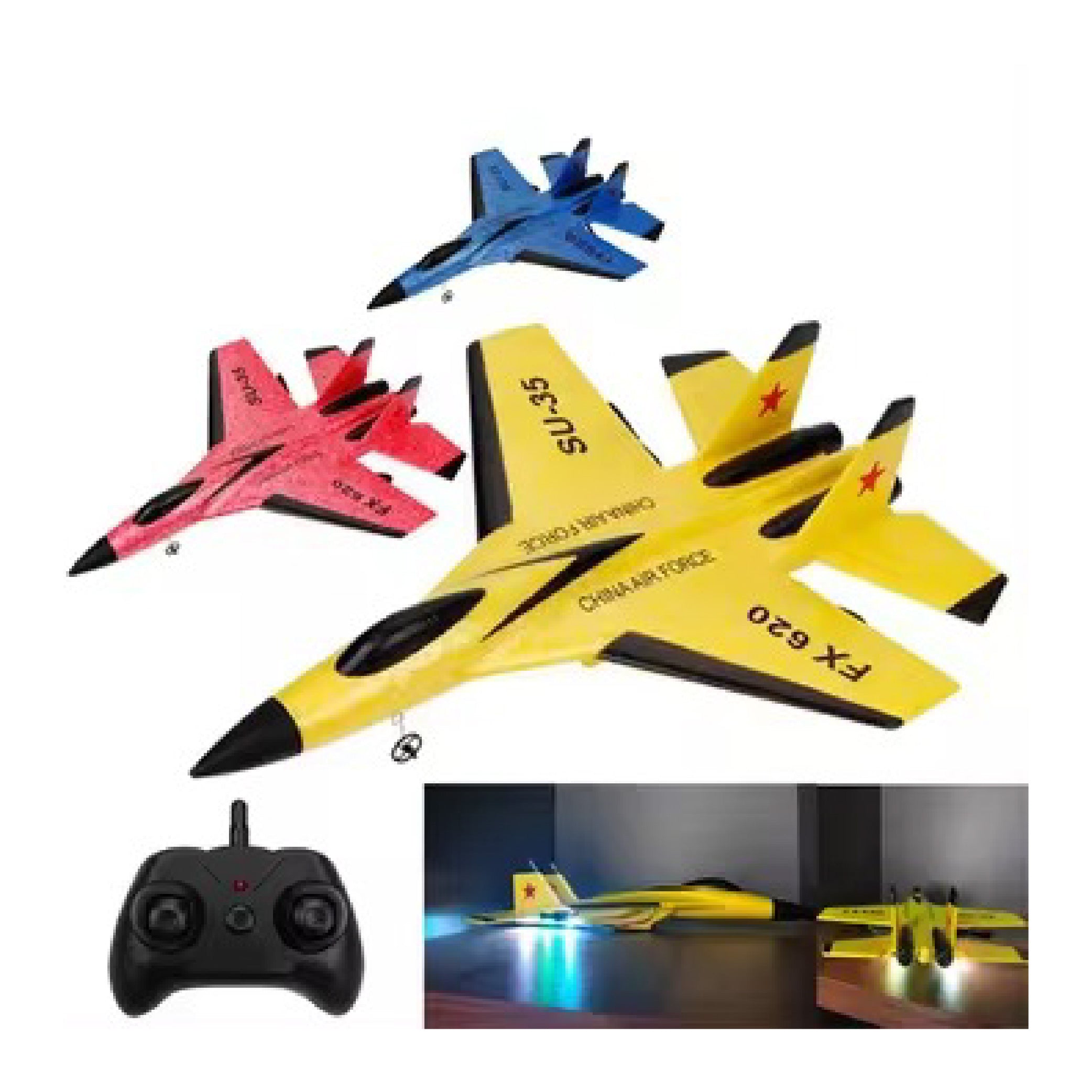 EPP RC Plane with 720P Camera and LED Lights - Durable Remote Control Airplane