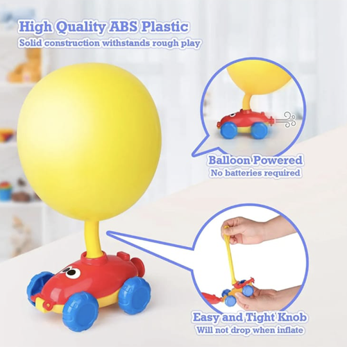 AERODYNAMIC Balloon-Powered Car - Fun and Educational Toy