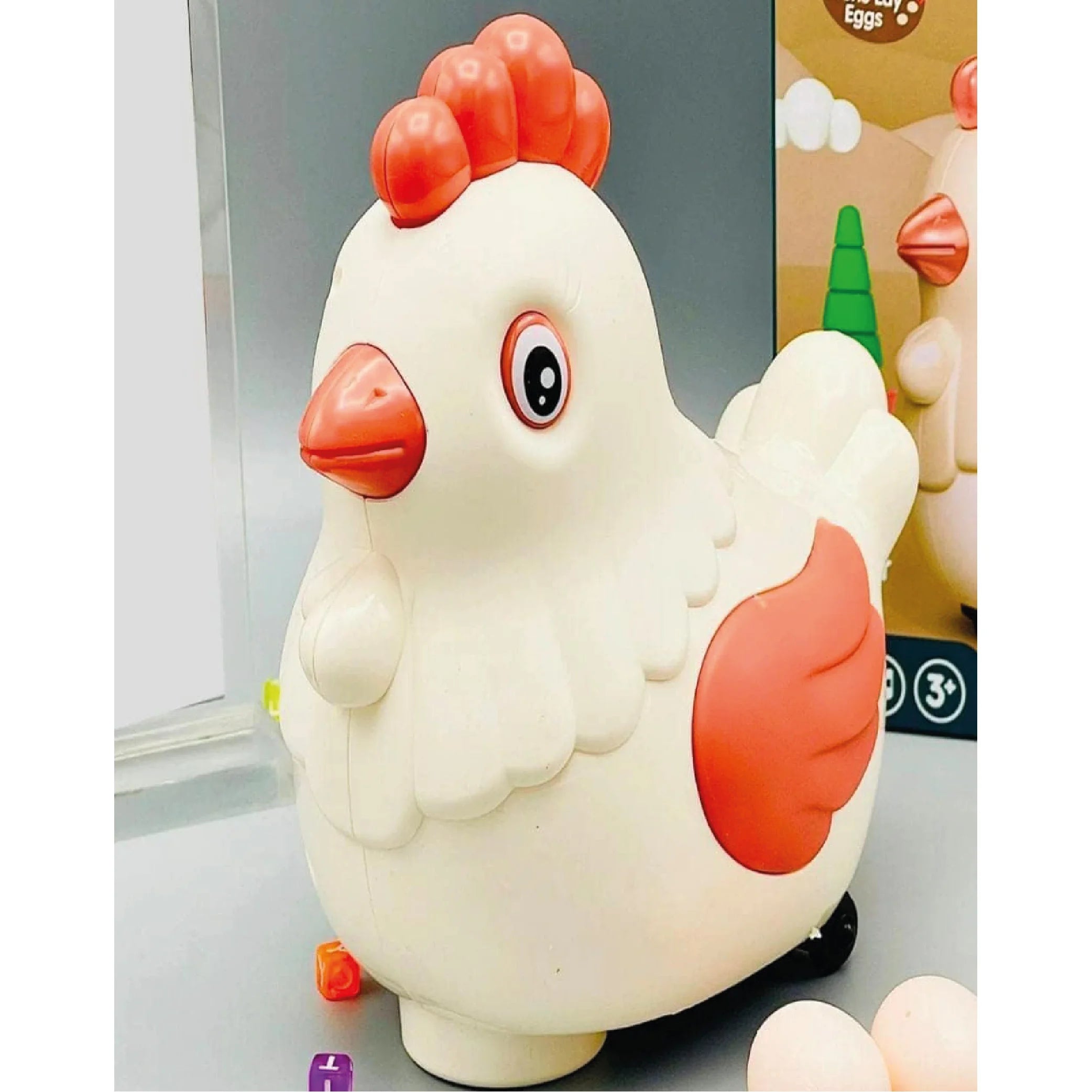 Egg Laying & 360° Rotating Hen Toy