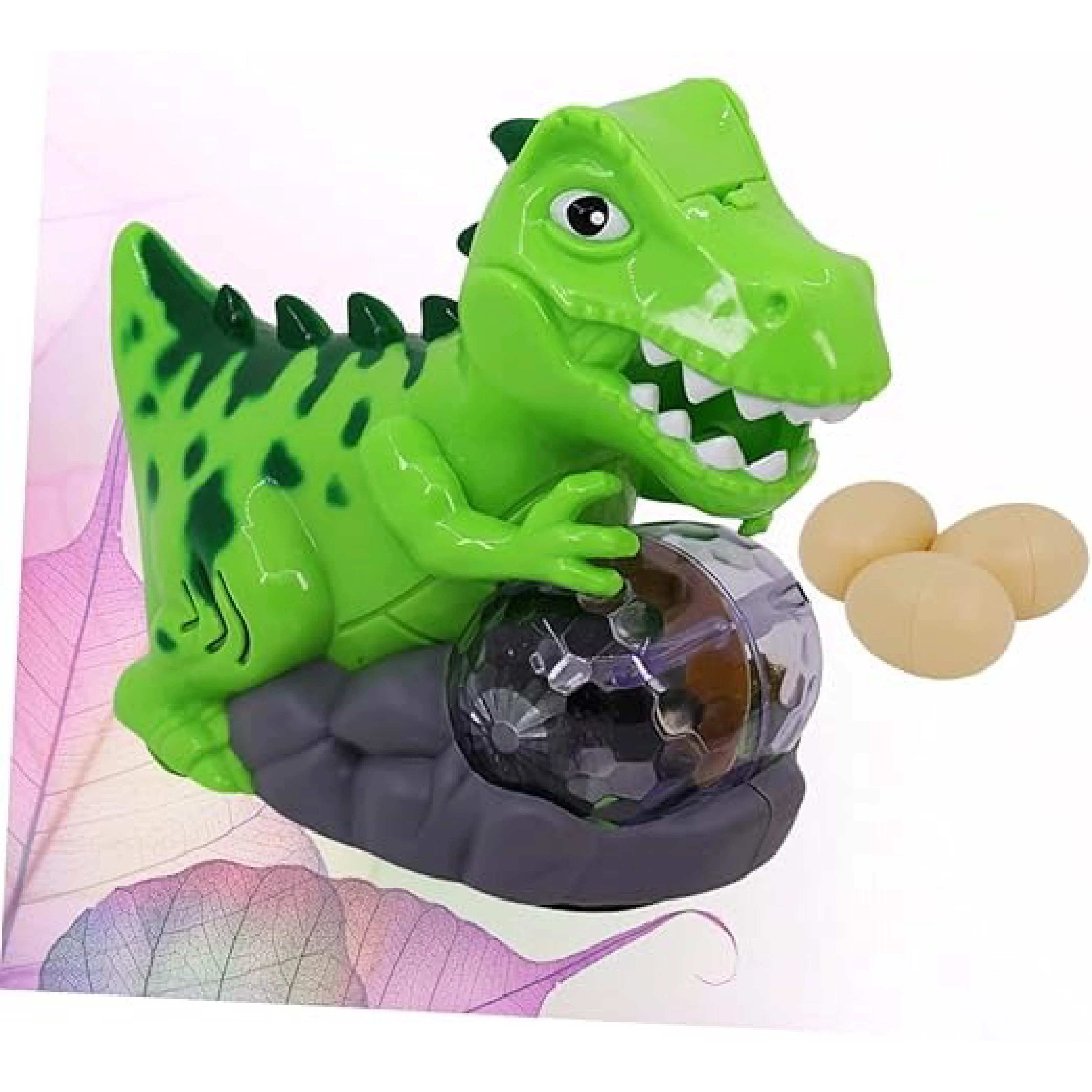 Electric Educational Dinosaur Toy with Lights, Music, and Universal Rotation