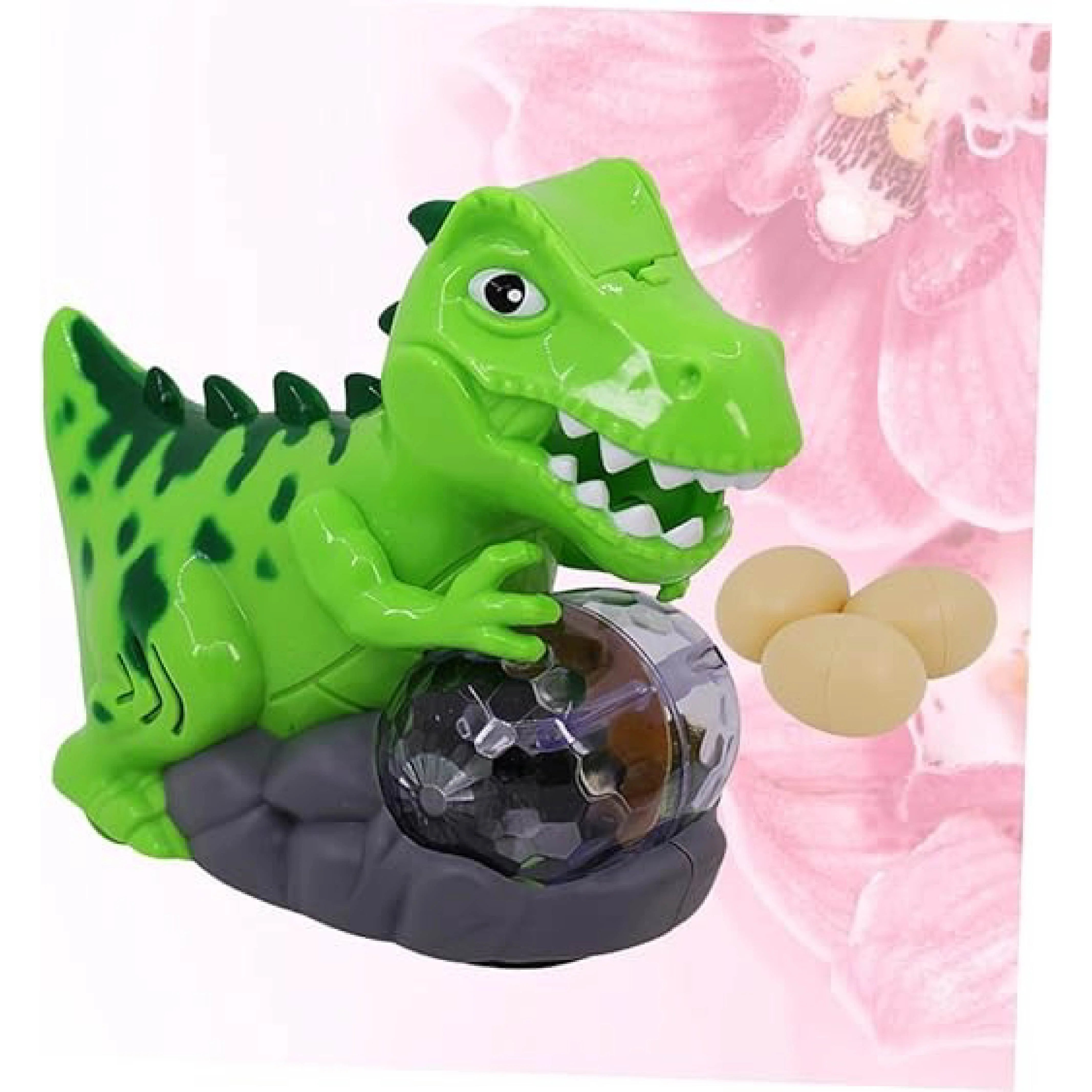 Electric Educational Dinosaur Toy with Lights, Music, and Universal Rotation