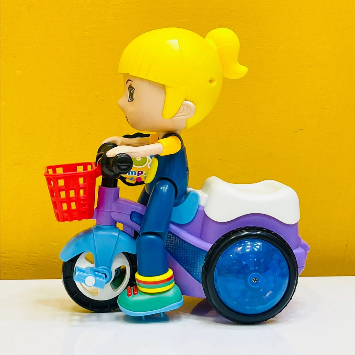 Rotating Fun Electric Stunt Tricycle Toy Car – 360° Rotating Fun with Lights ...