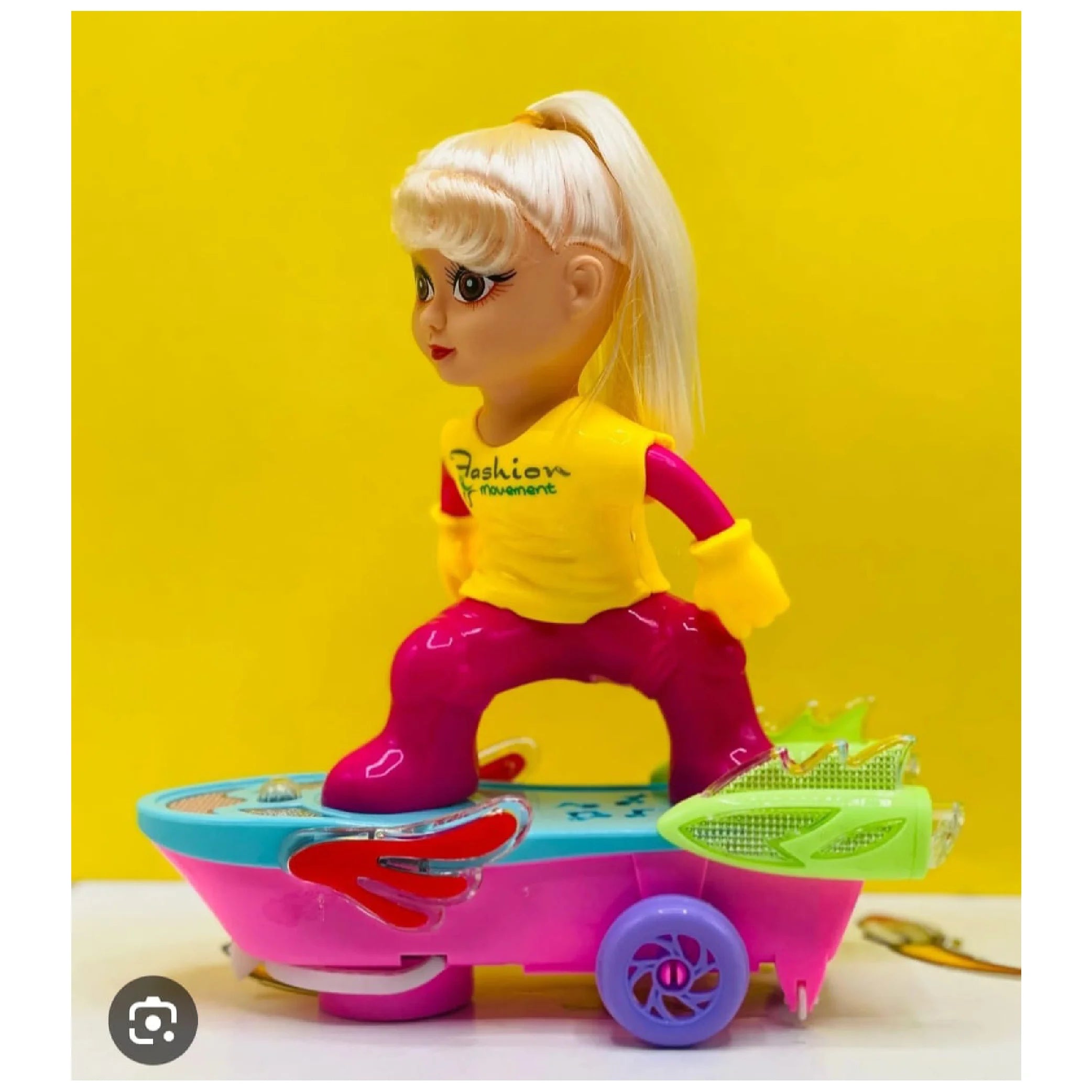 Fashion Girl Musical Skateboard Doll - Stylish & Fun for Kids!