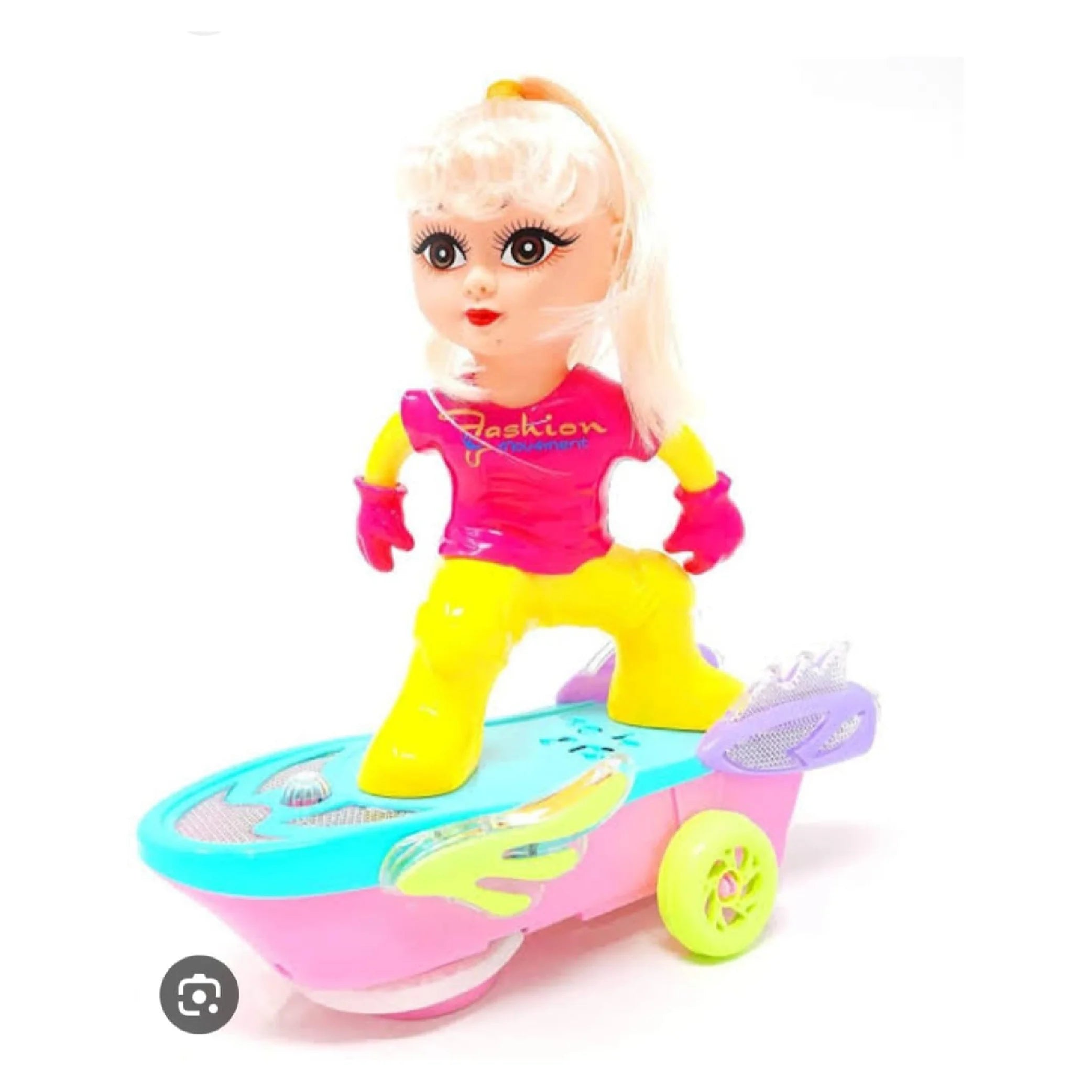 Fashion Girl Musical Skateboard Doll - Stylish & Fun for Kids!