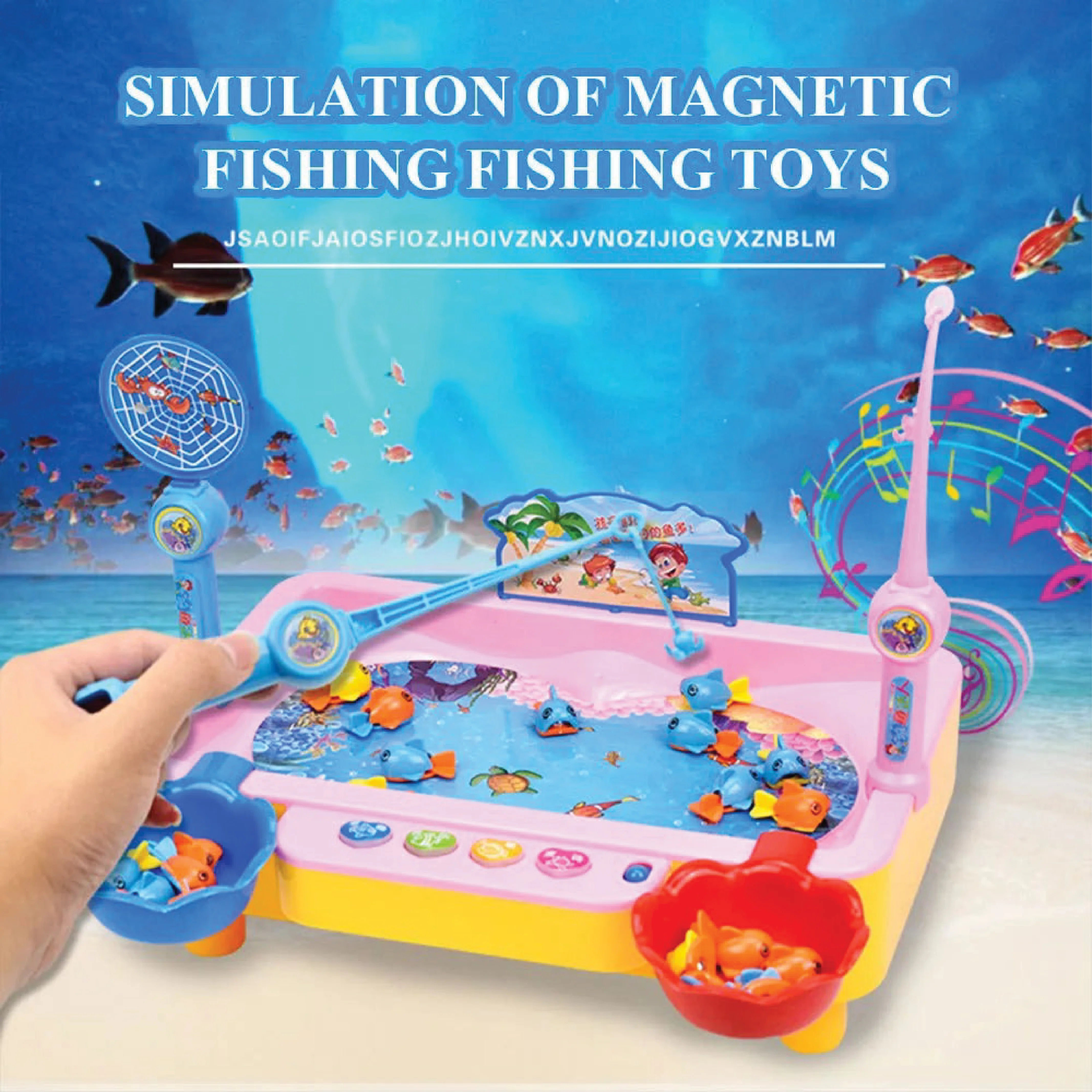 Fishing Game Table with Music and Water Play – Interactive Toy for Kids