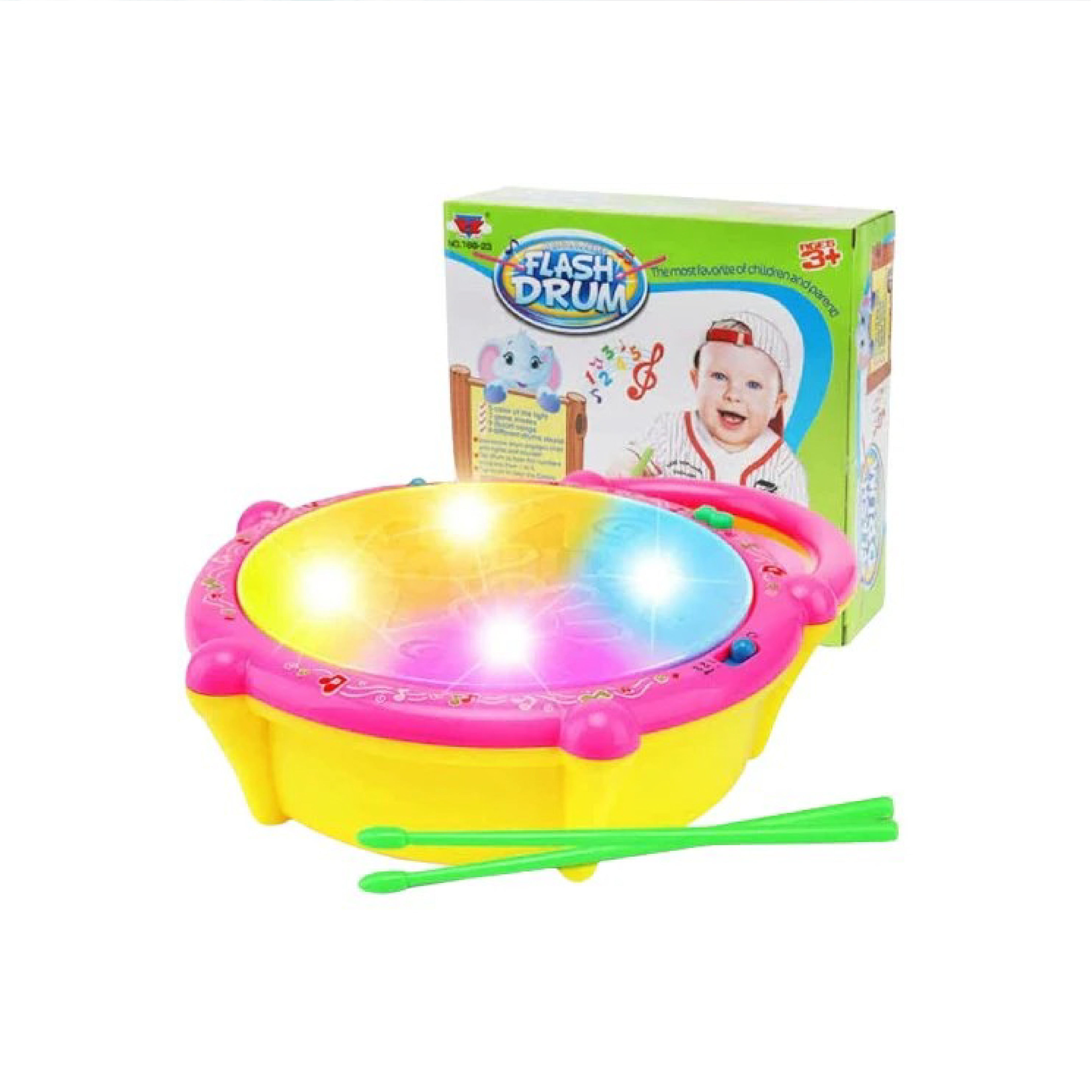 Kids Flash Drum – Battery Operated Musical Toy for Ages 4+