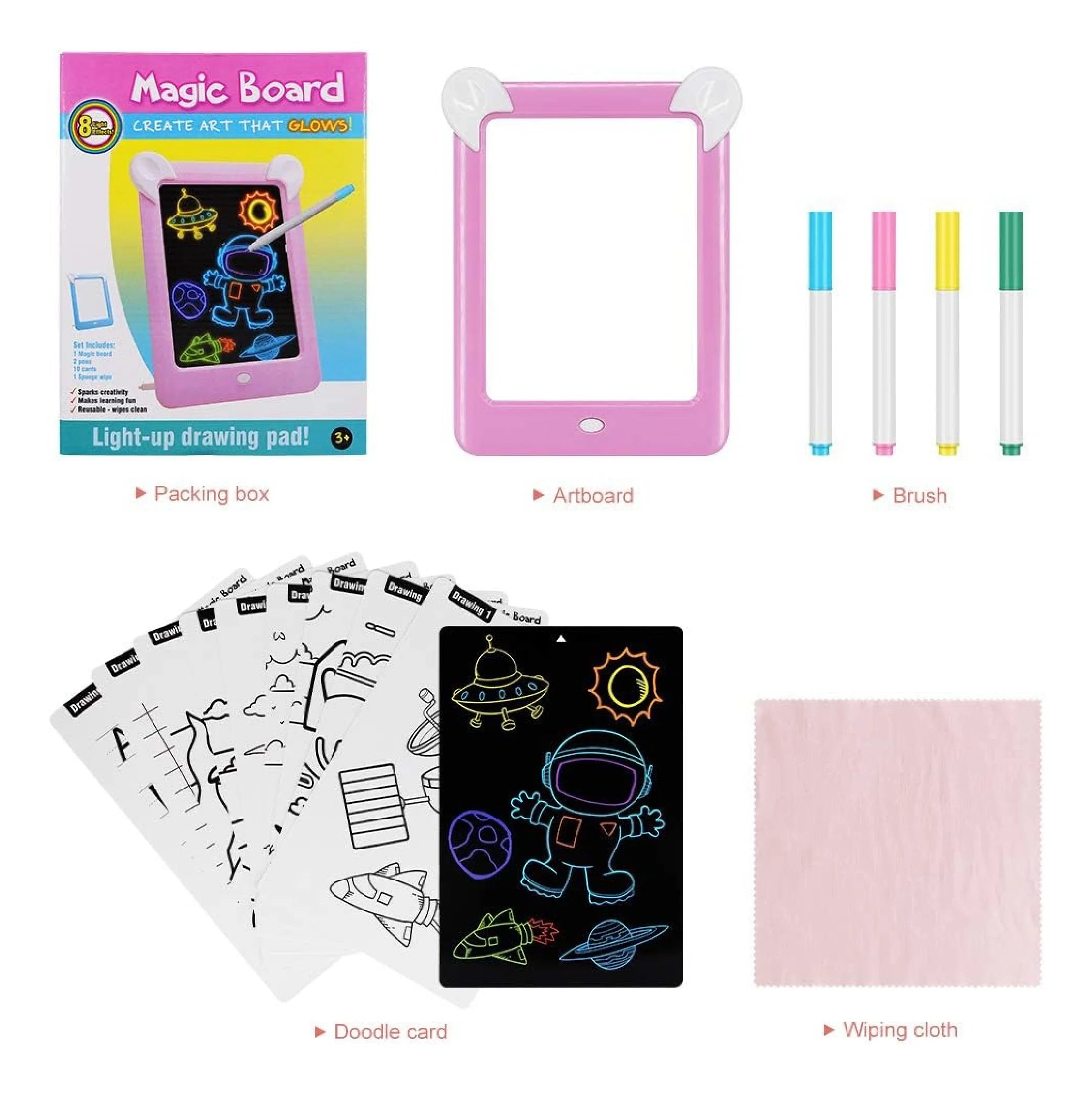 Magic Fluorescent Writing Board - Creative Drawing Tablet for Kids