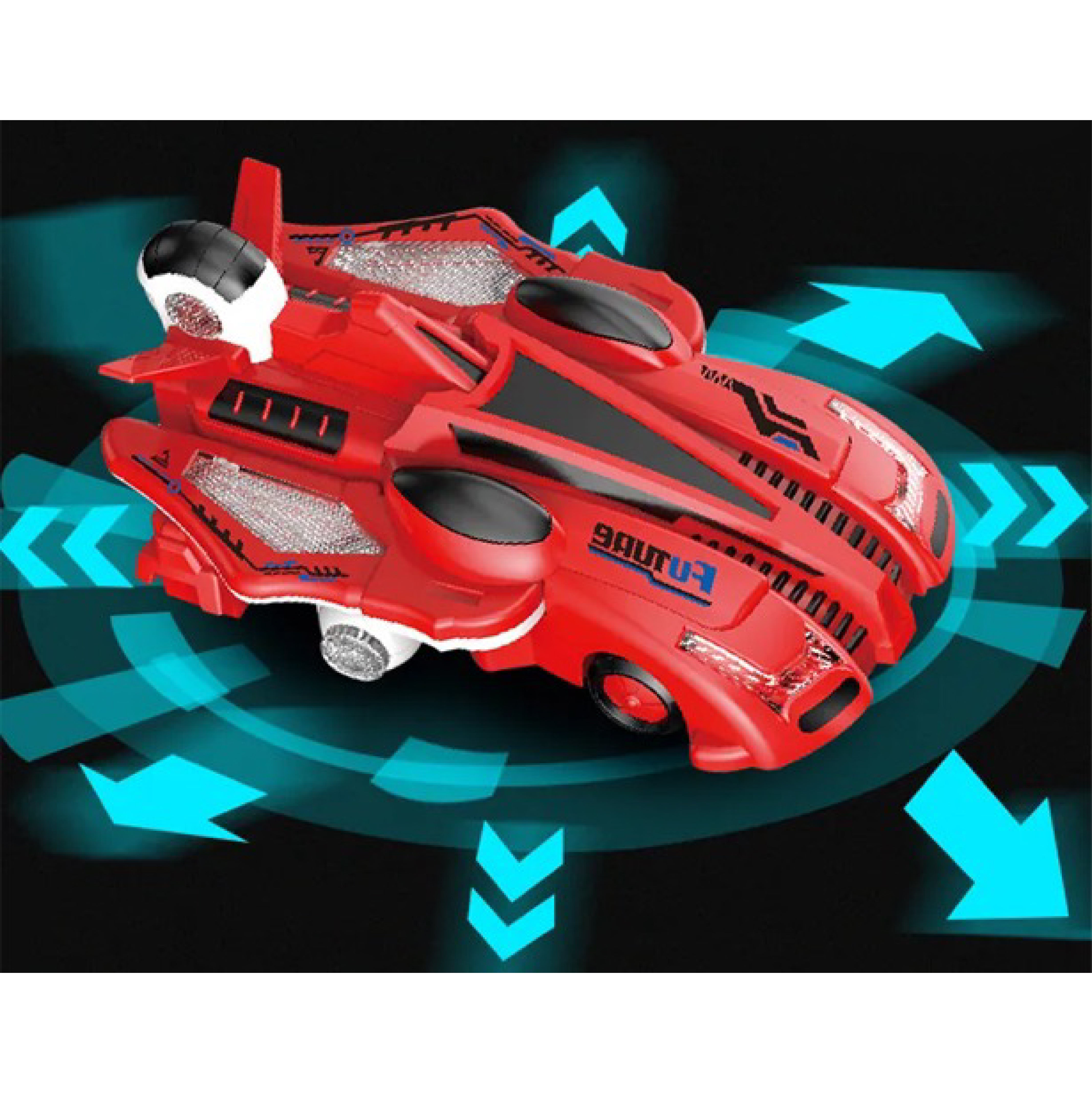 Flying Car Toy with Flashing Lights and Music - Interactive Educational Toy for Kids
