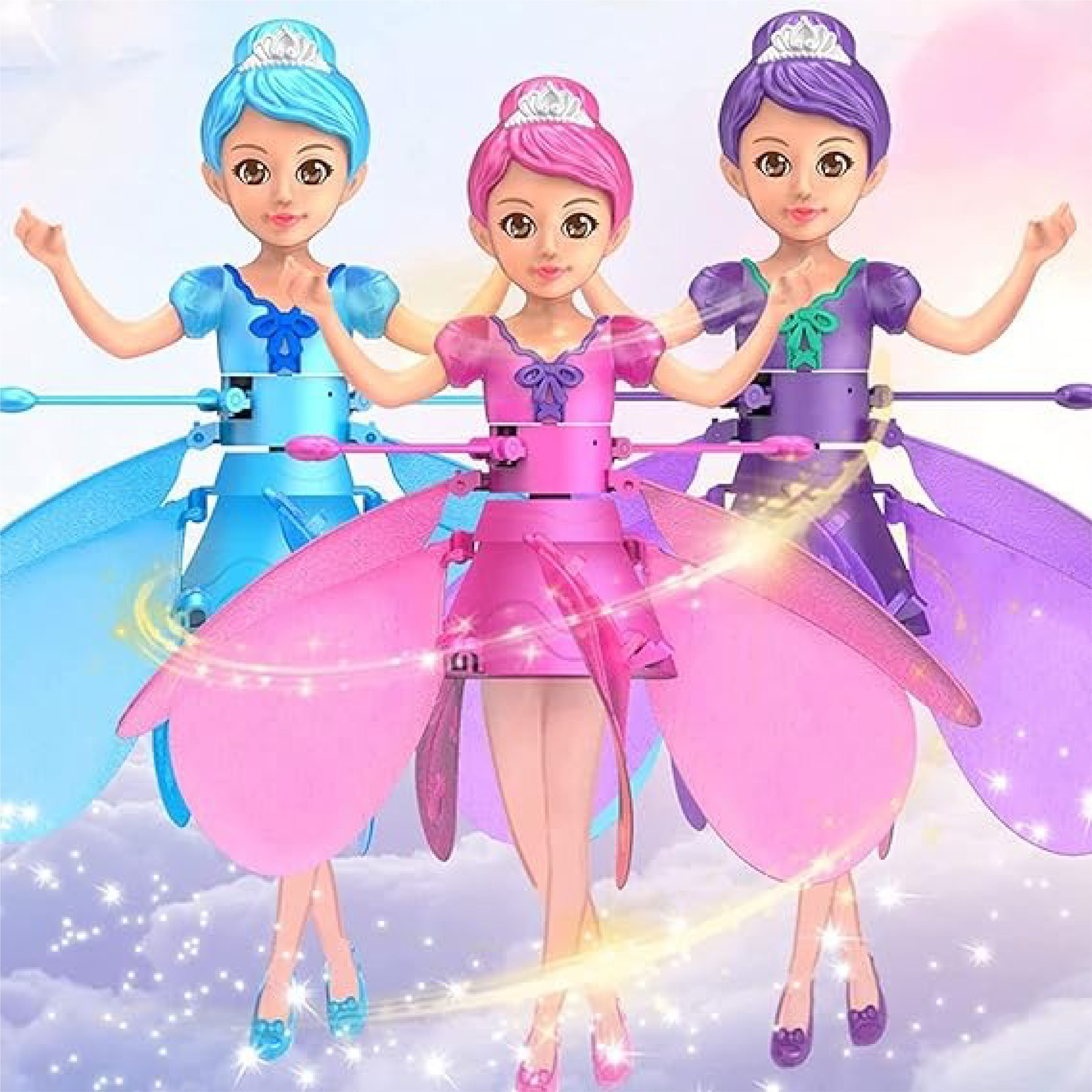 Flying Fairy Doll with Magical Wings - Infrared Induction Control Toy for Kids