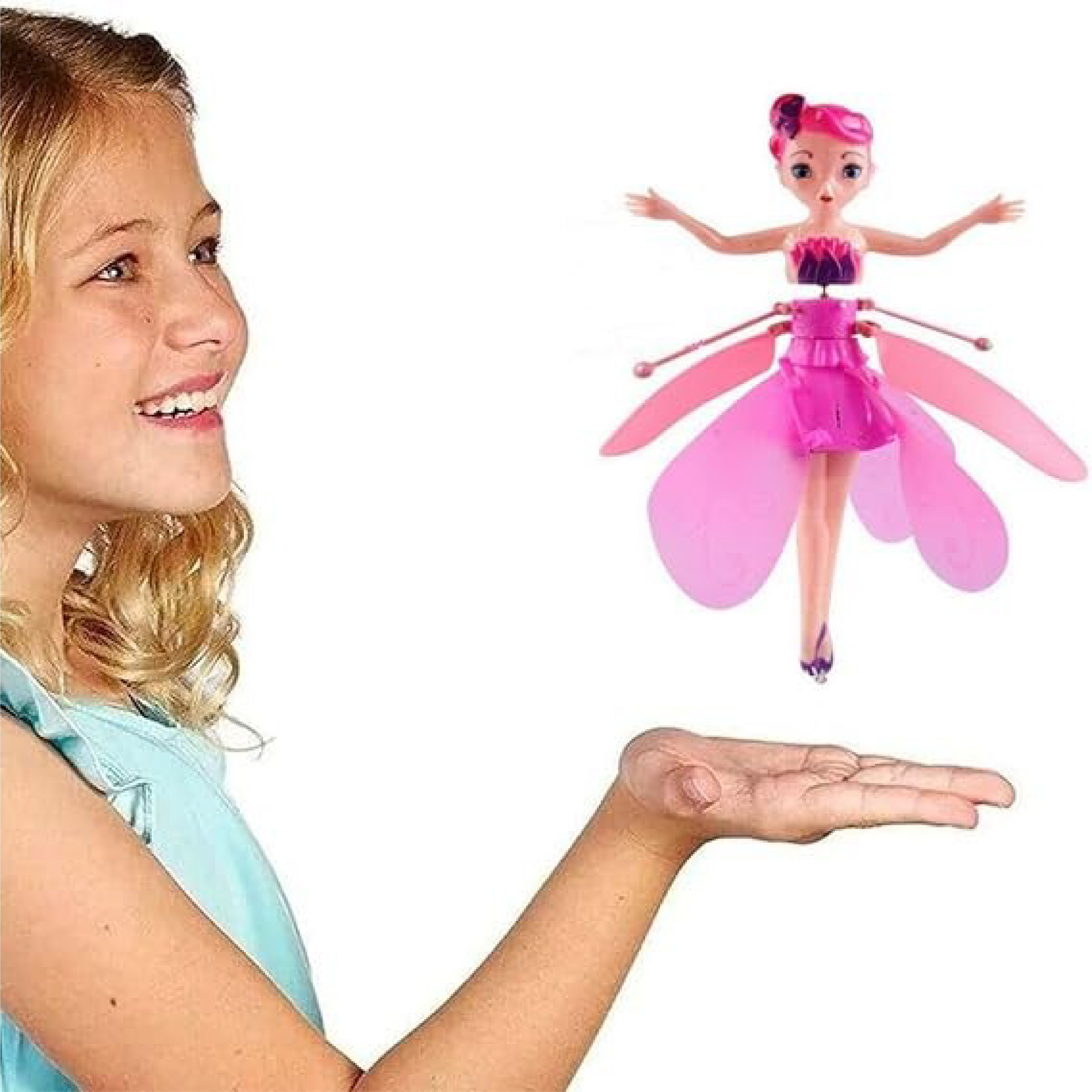 Flying Fairy Doll with Magical Wings - Infrared Induction Control Toy for Kids