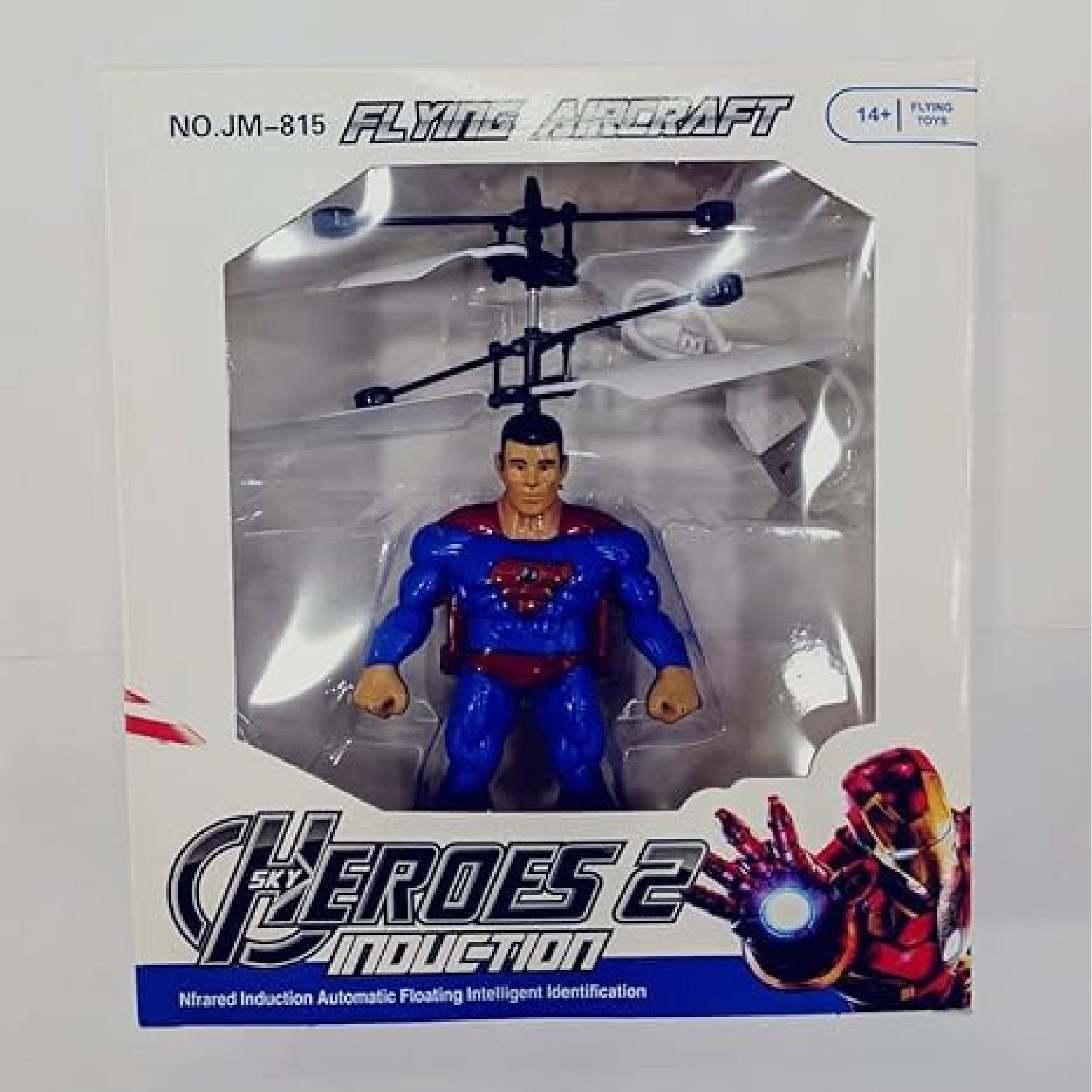 Flying Superhero Induction Aircraft Toy with Automatic Hovering