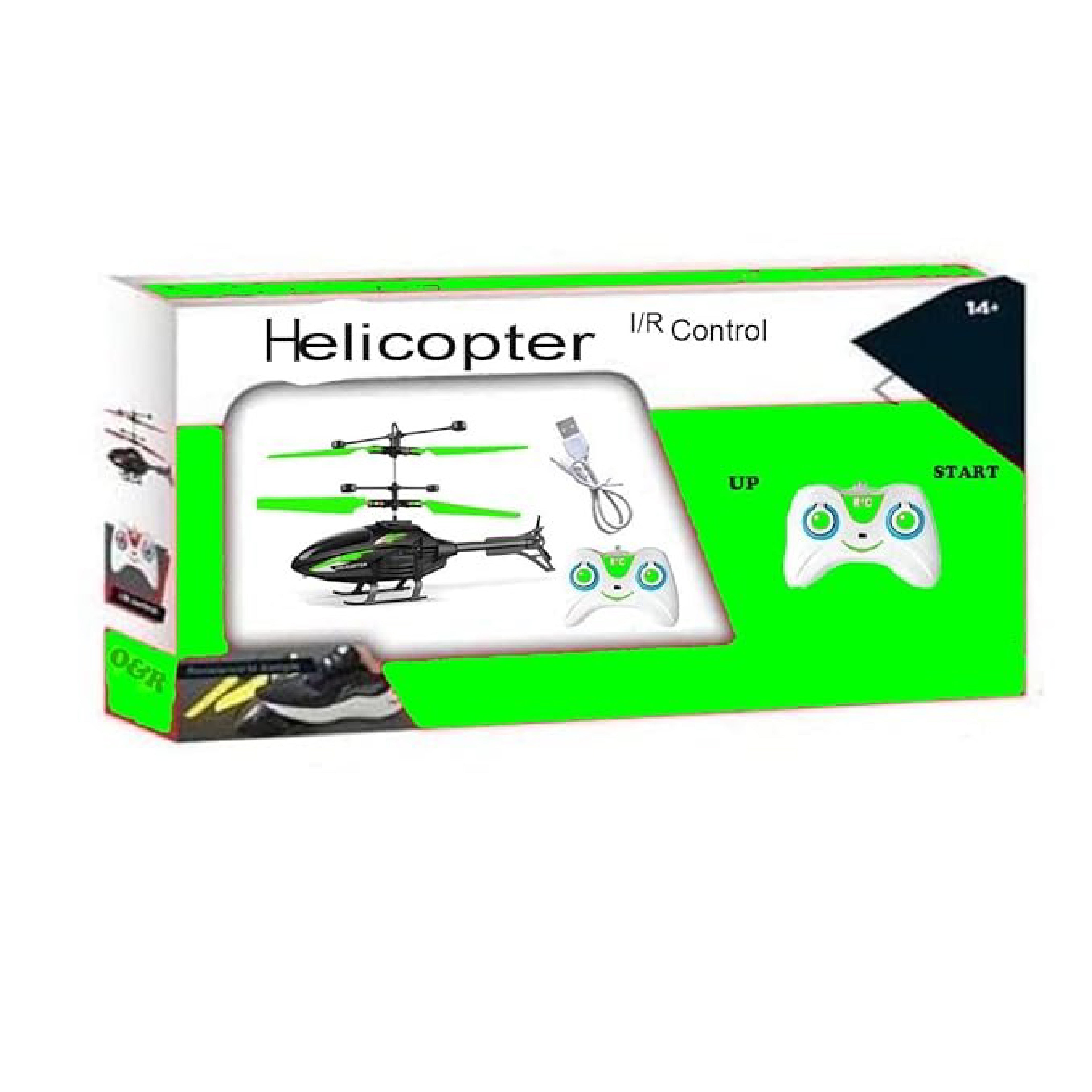 Helicopter Sensor + Remote Control – Intelligent Hand Induction Flying Toy with LED Lights