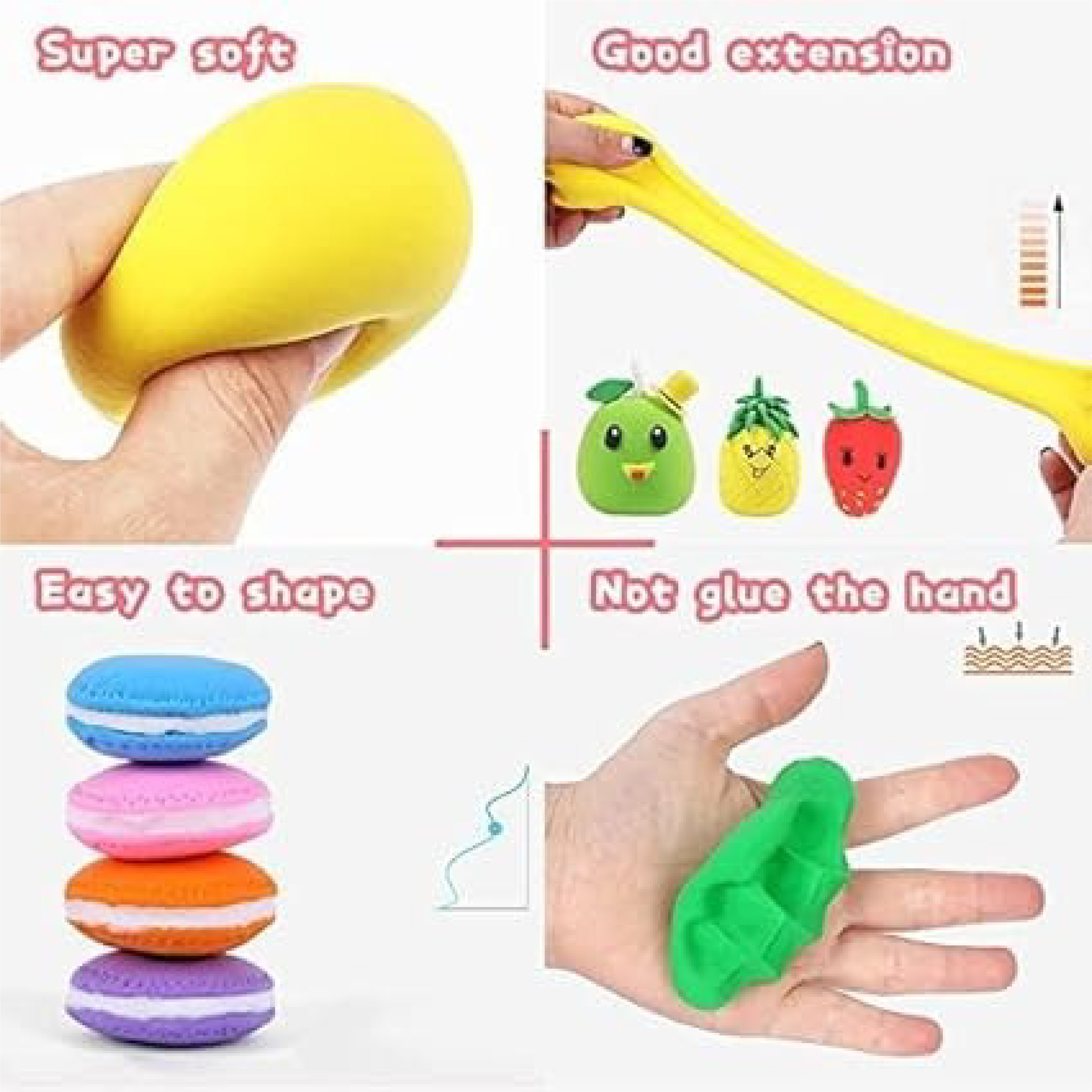 Foamic Play Dough - Air-Dry Polymer Clay with Free Tools for Kids