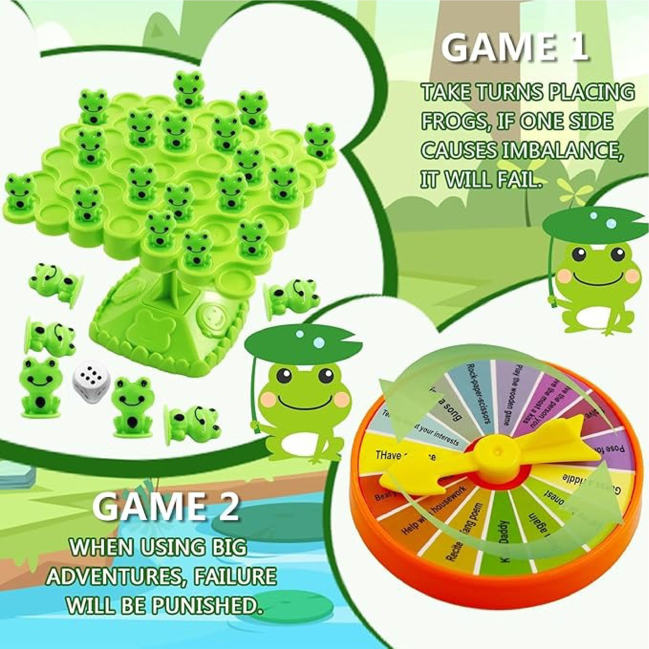 Frog Balance Tree Game – Fun Stacking and Balancing Toy for Kids