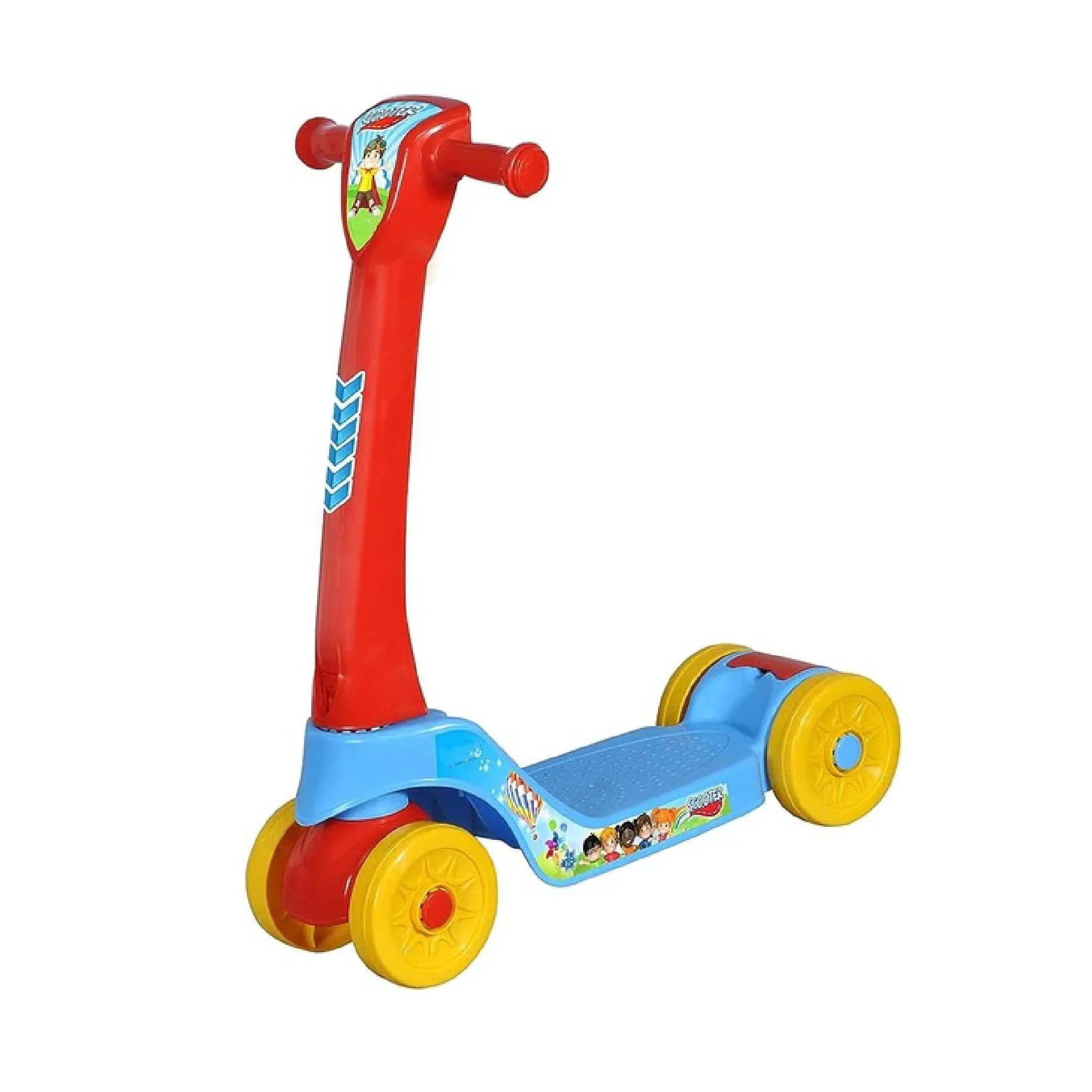 Fun 4-Wheel Scooter for Kids - Adjustable Height & Flashing Wheels!