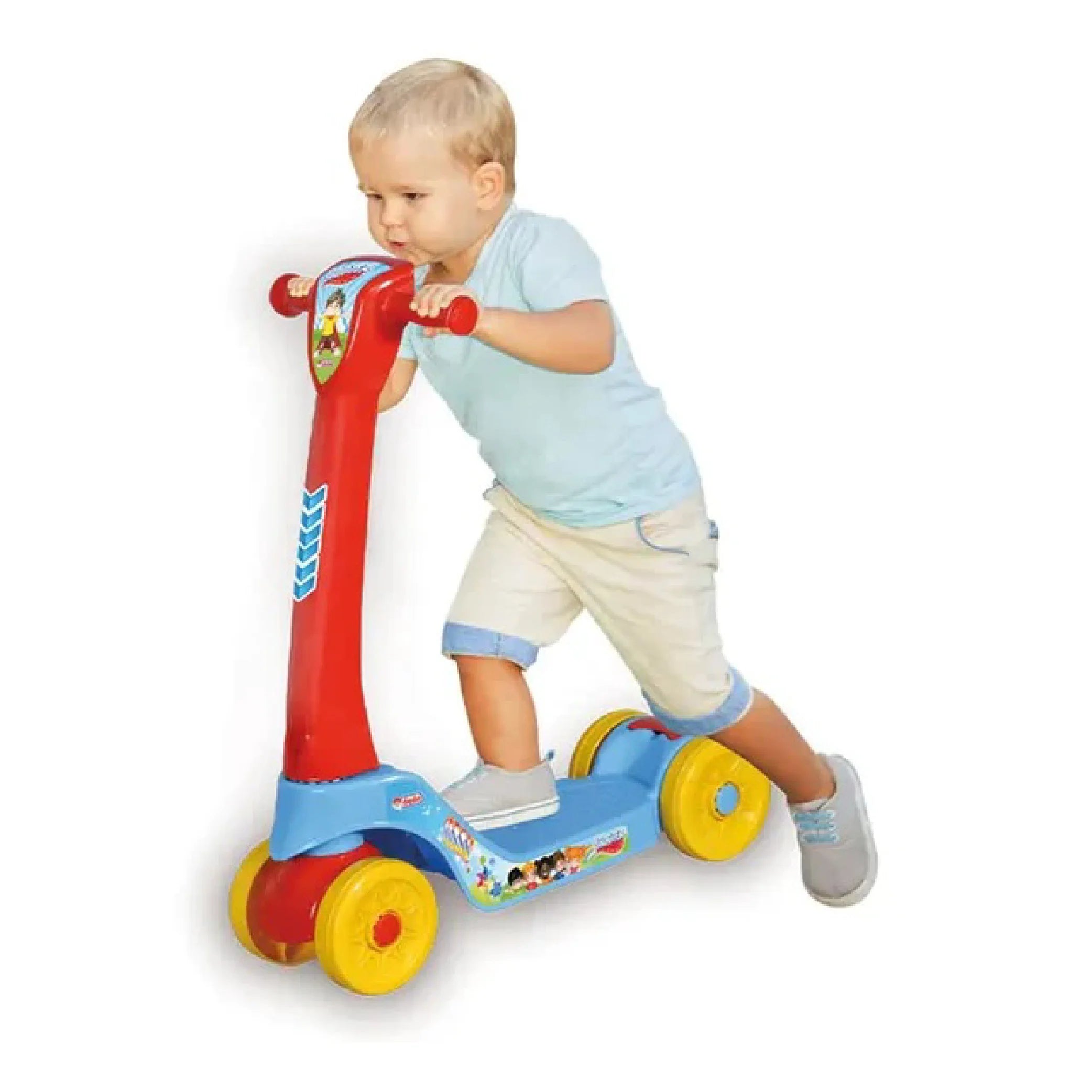 Fun 4-Wheel Scooter for Kids - Adjustable Height & Flashing Wheels!