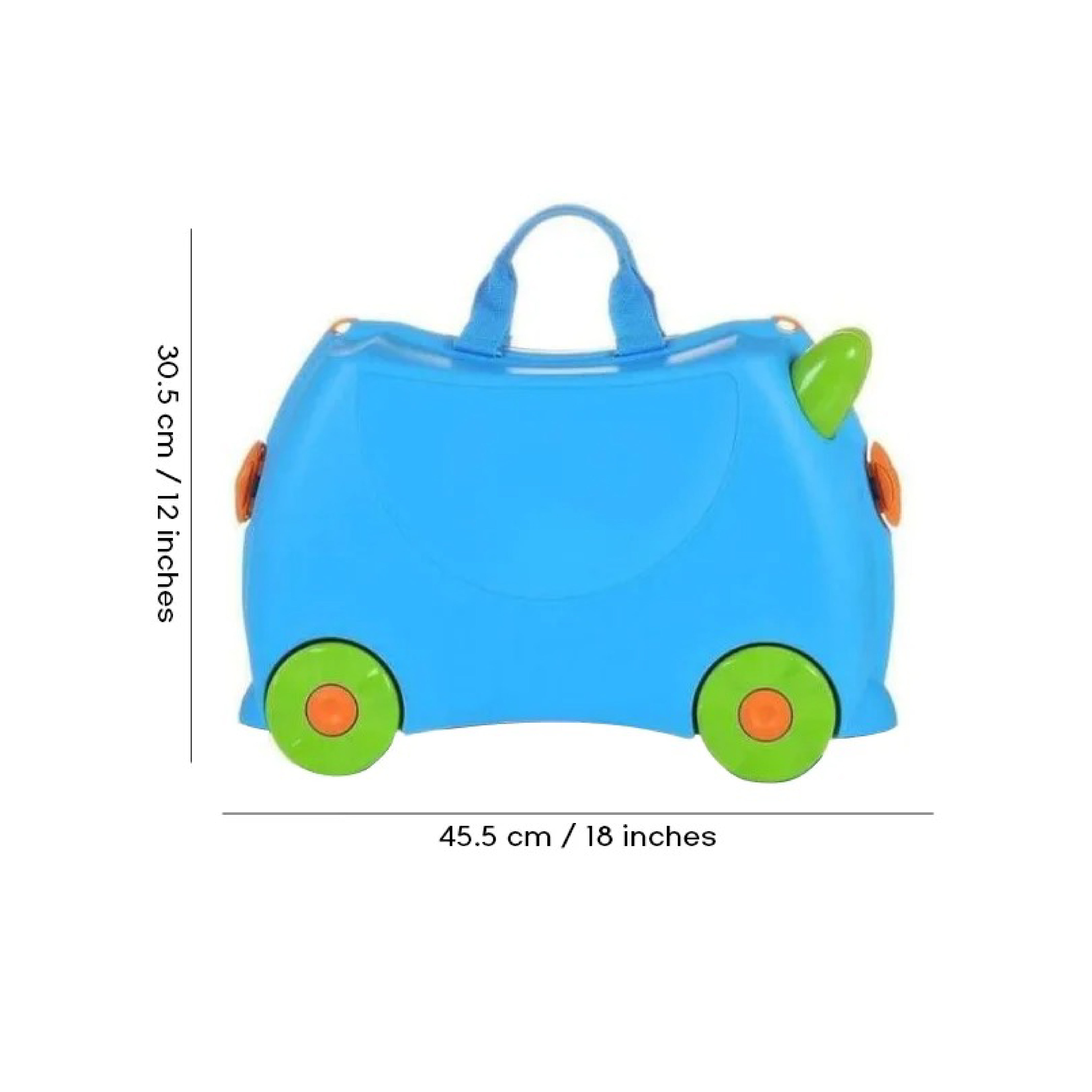 Fun Case Baby Bag - Multi-Functional Kids Rolling Luggage & Ride-On Suitcase