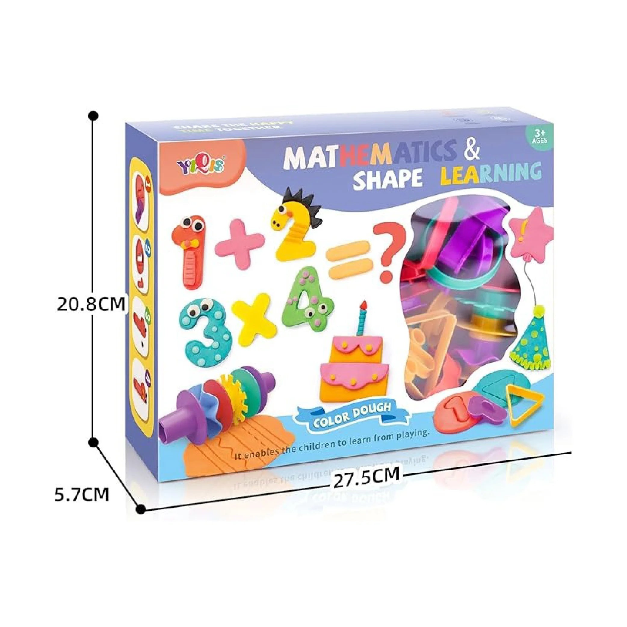 Numbers & Shapes Learning Play Soft Dough Kit – Fun Educational Tool for Kids