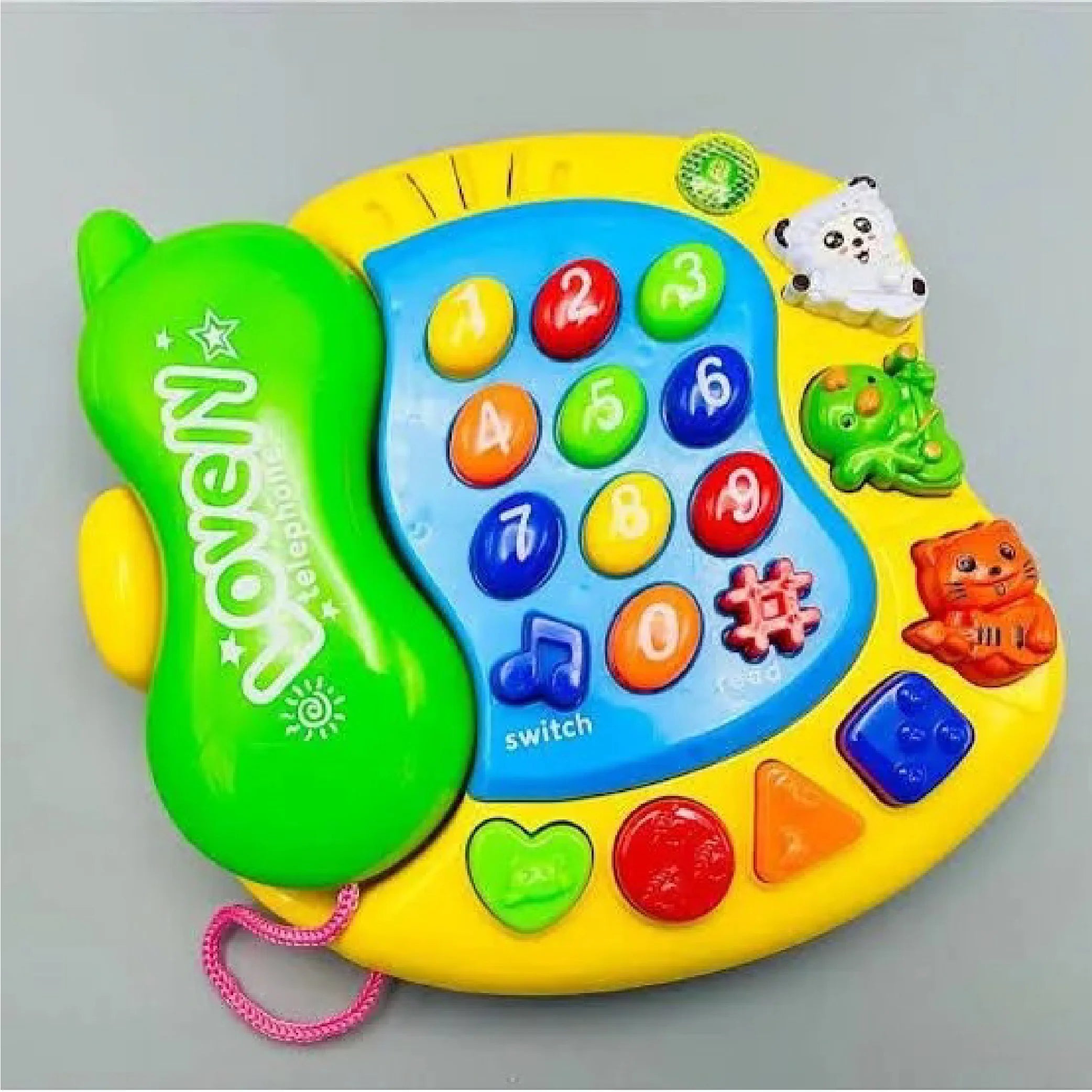 Mini Colorful Musical Learning Telephone – Fun & Educational Toy!