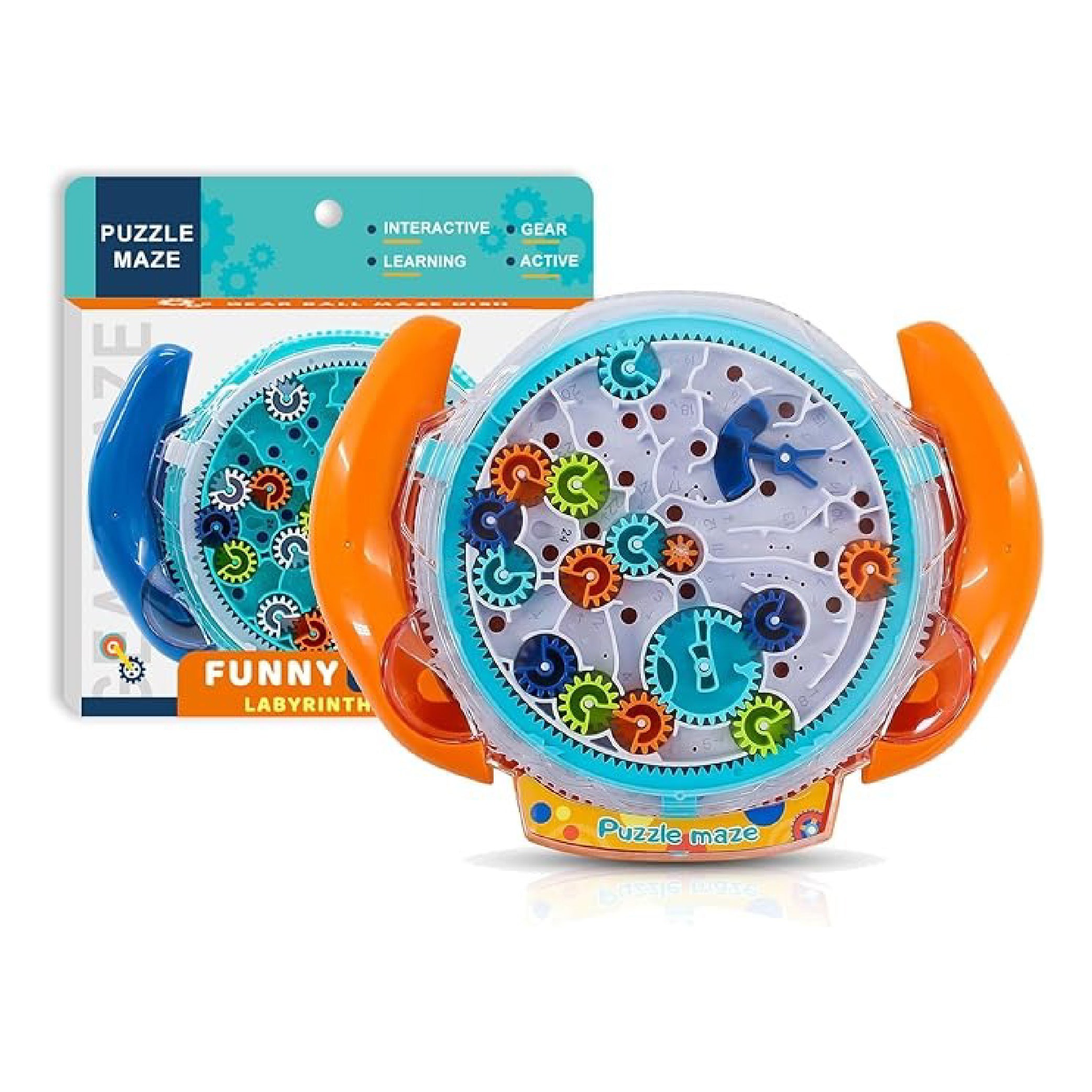 Funny Gear Puzzle Maze Disk Toy For Kids