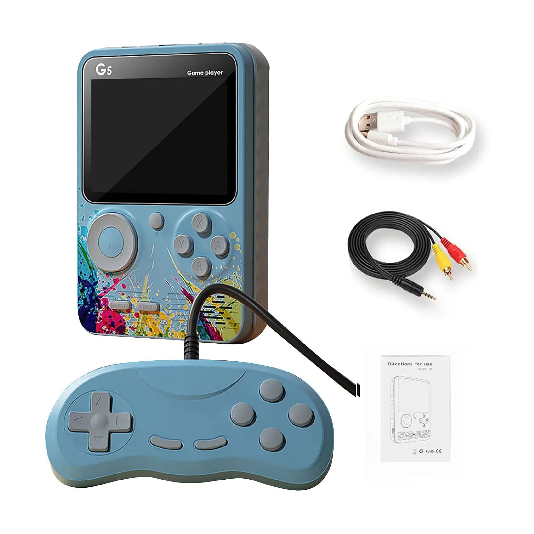 G5 Retro Handheld Game Console – 500 Games & TV Support