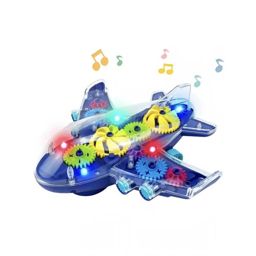 Gear Airplane Toy with Lights and Music - Perfect for Toddlers