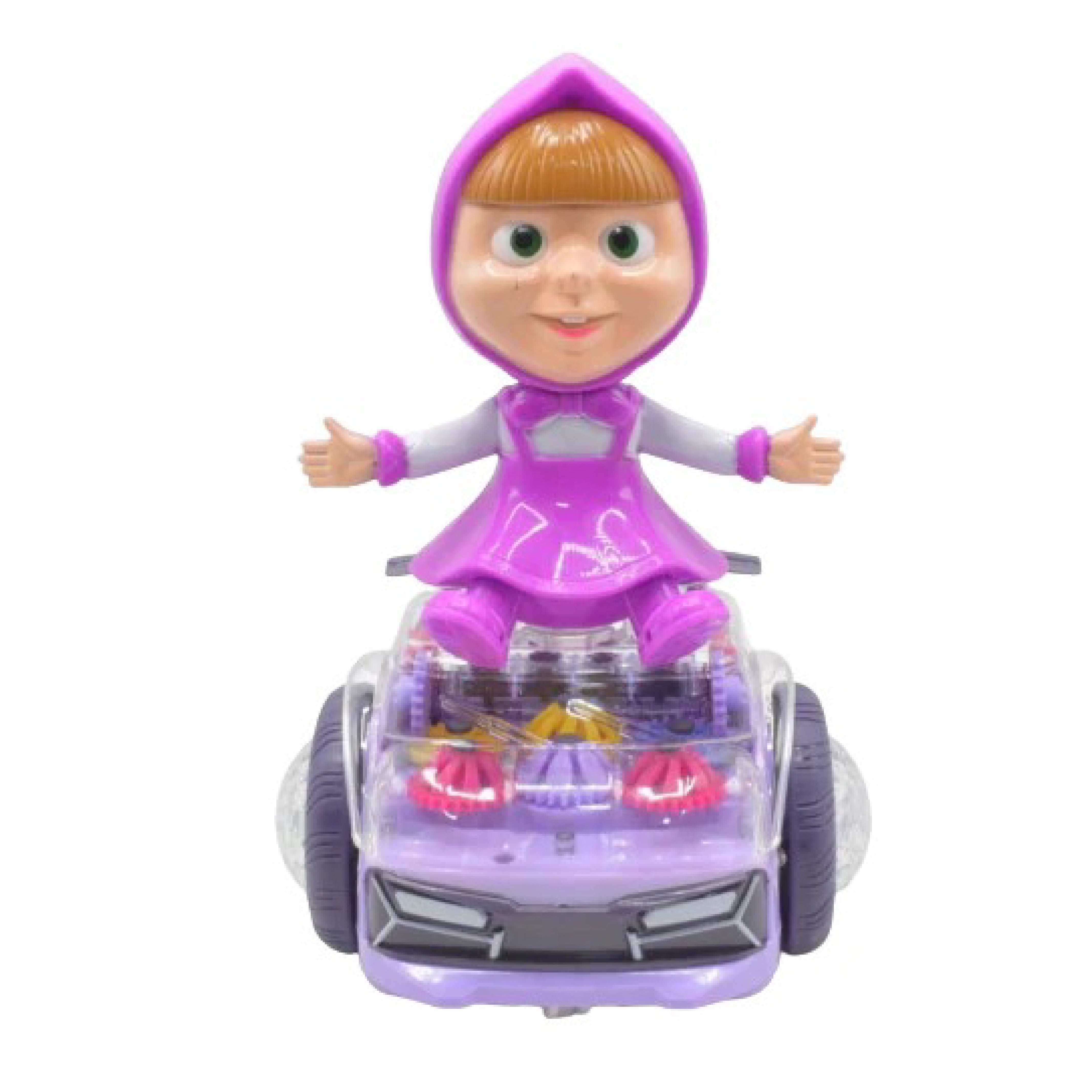 Gear Balance Doll 5588-7 - Masha Gear Balancing Car with Light & Music