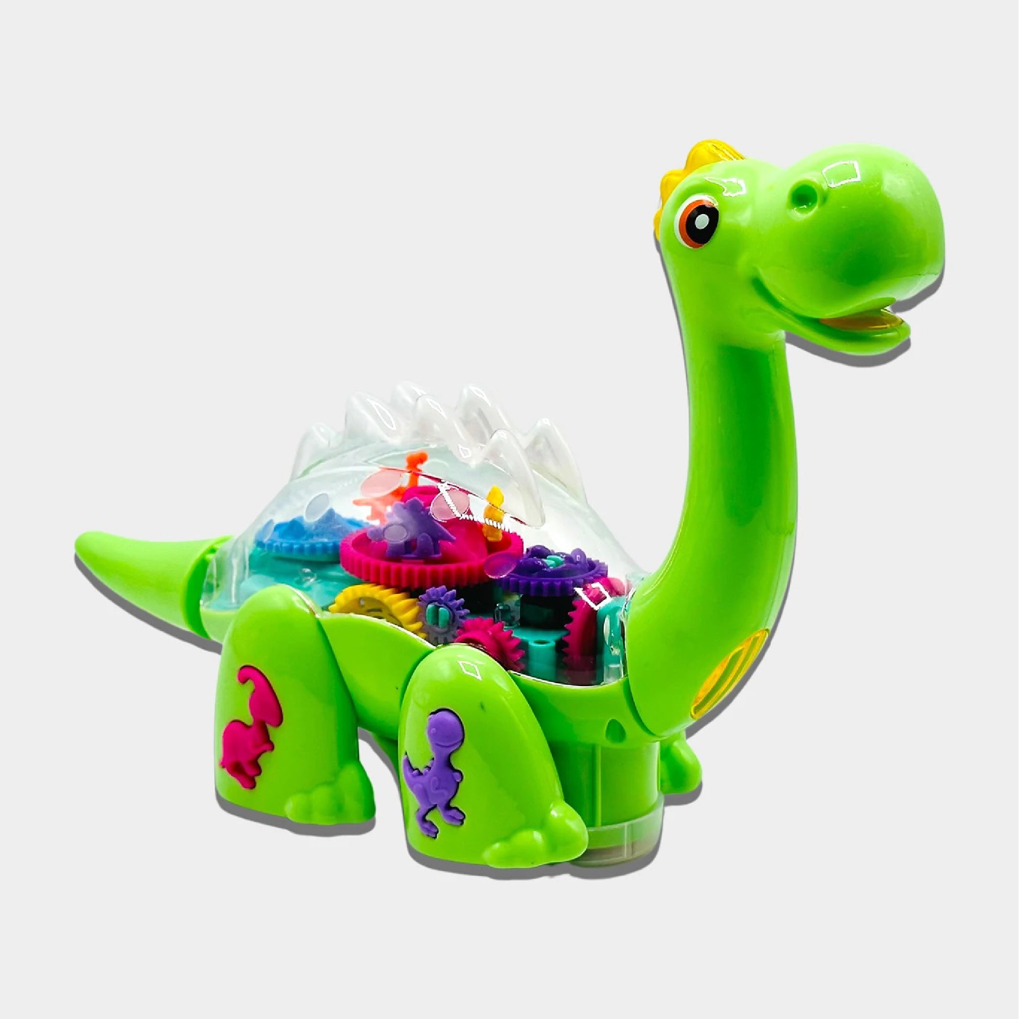 Gear Dinosaur Toy with Moving Gears, Lights, and Sound