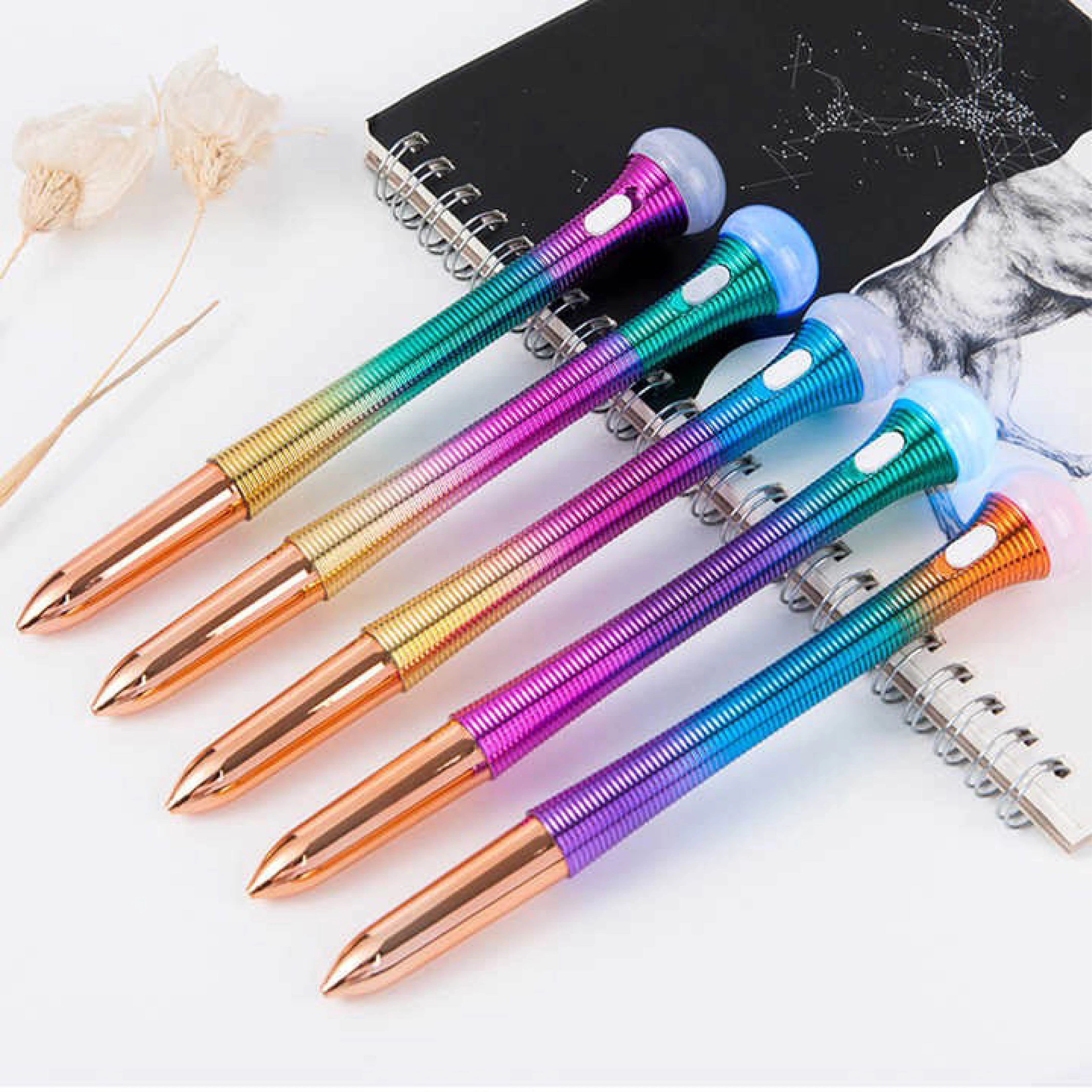 Creative Gel Pen Lamp - Flying Saucer Discoloration Colored Stationery Pen