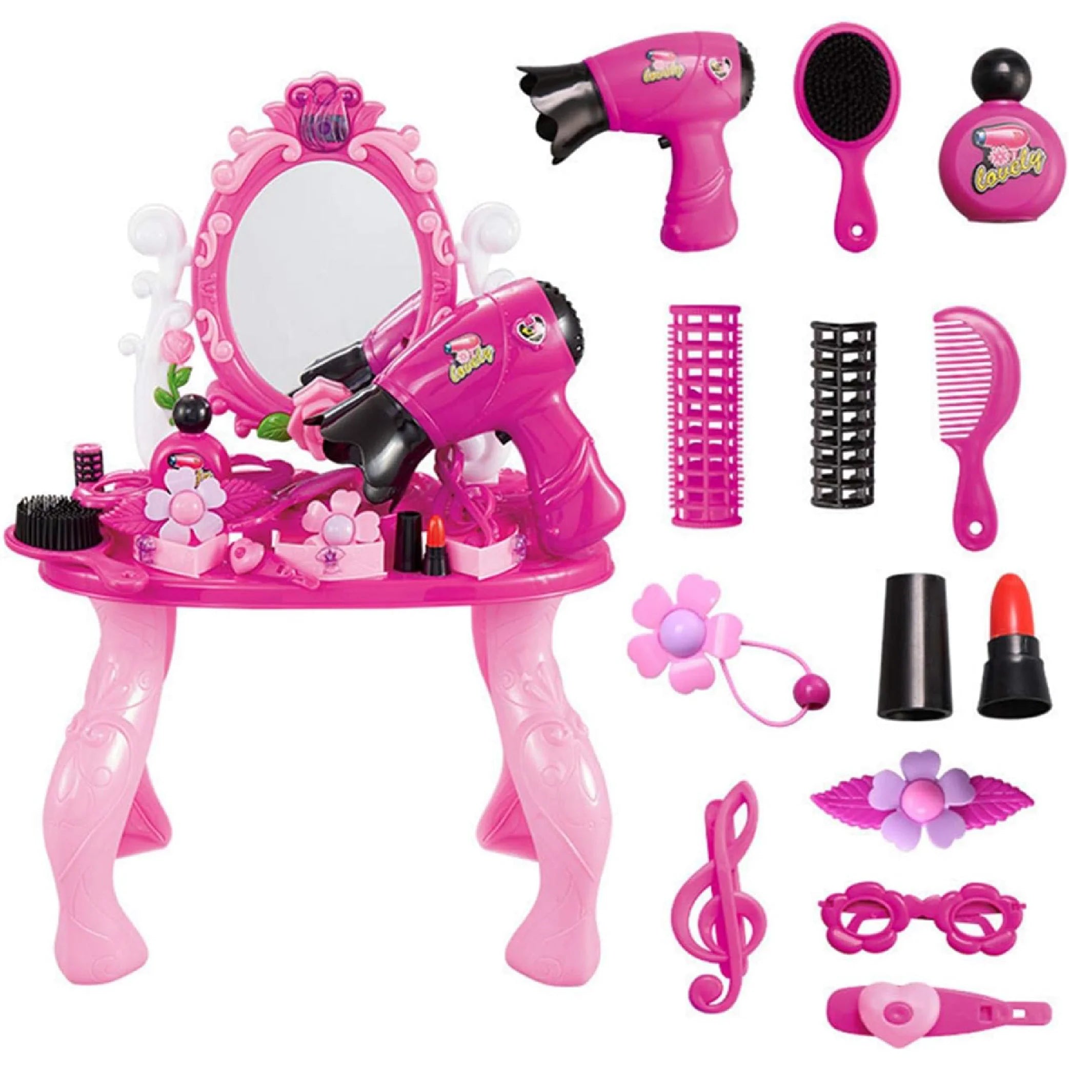 Glamour Mirror & Dressing Table Set – Perfect Playset for Little Princesses!