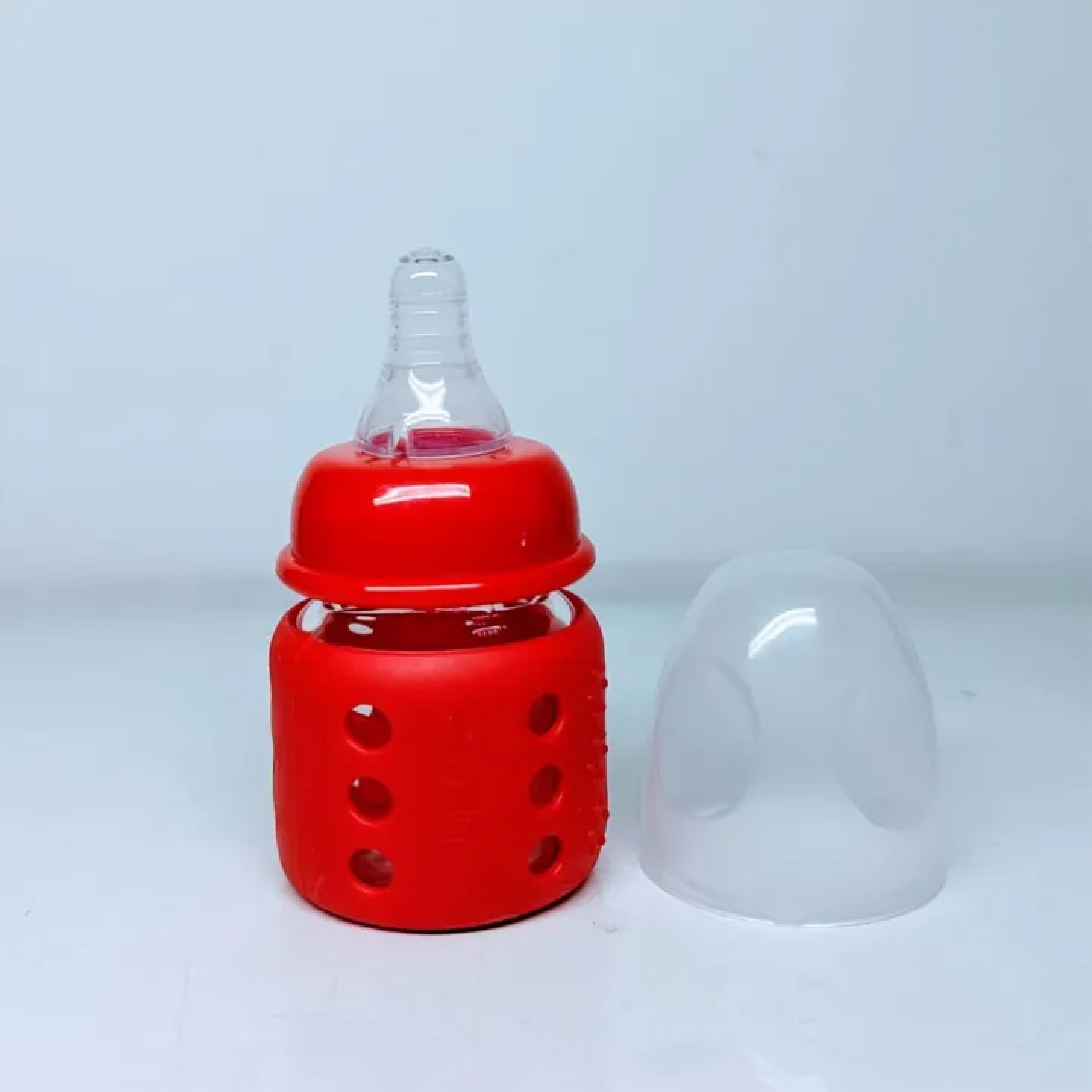 60ml Glass Baby Feeder with Silicone Cover – Newborn Essential