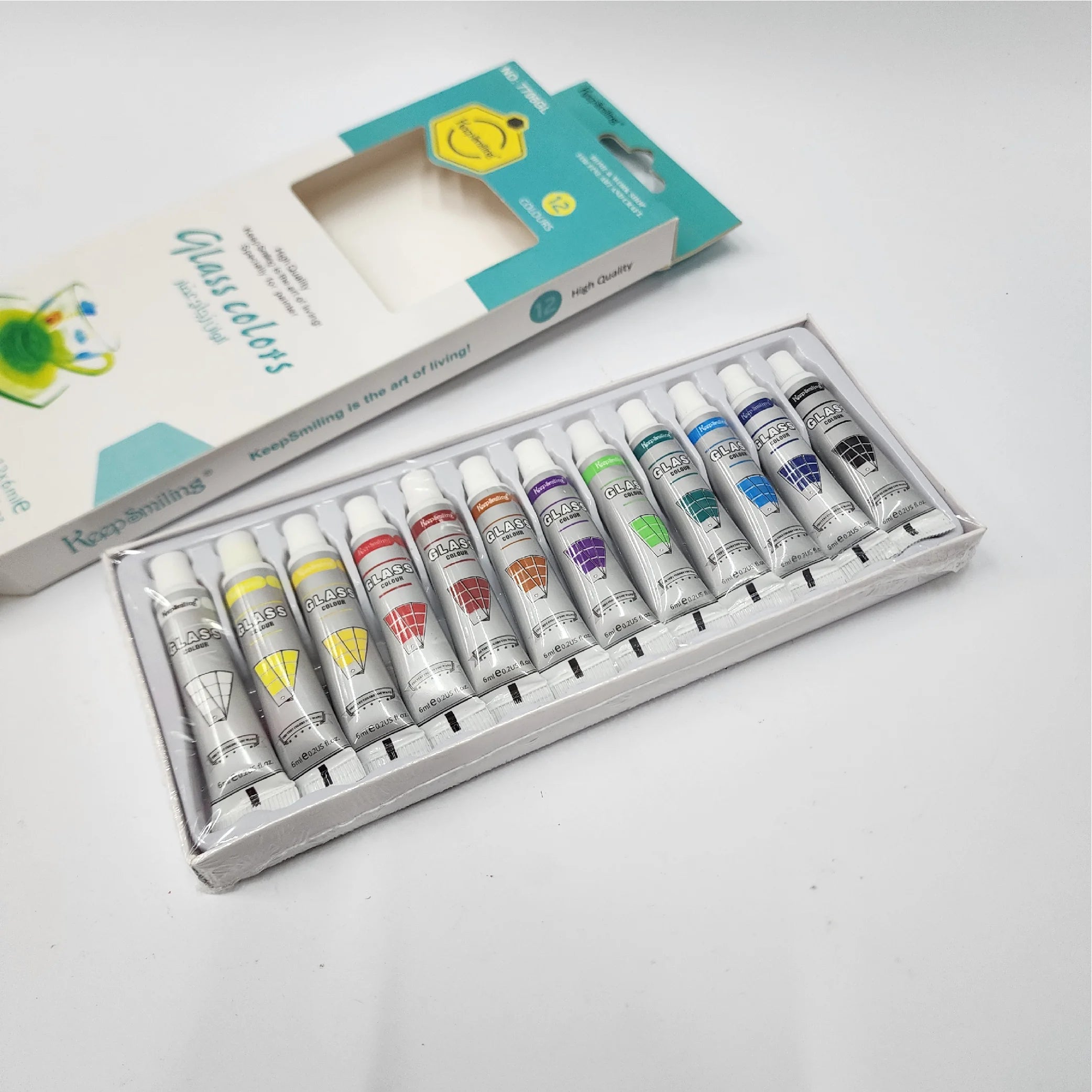 Glass Colours 12-Colour Set (6mL Each)