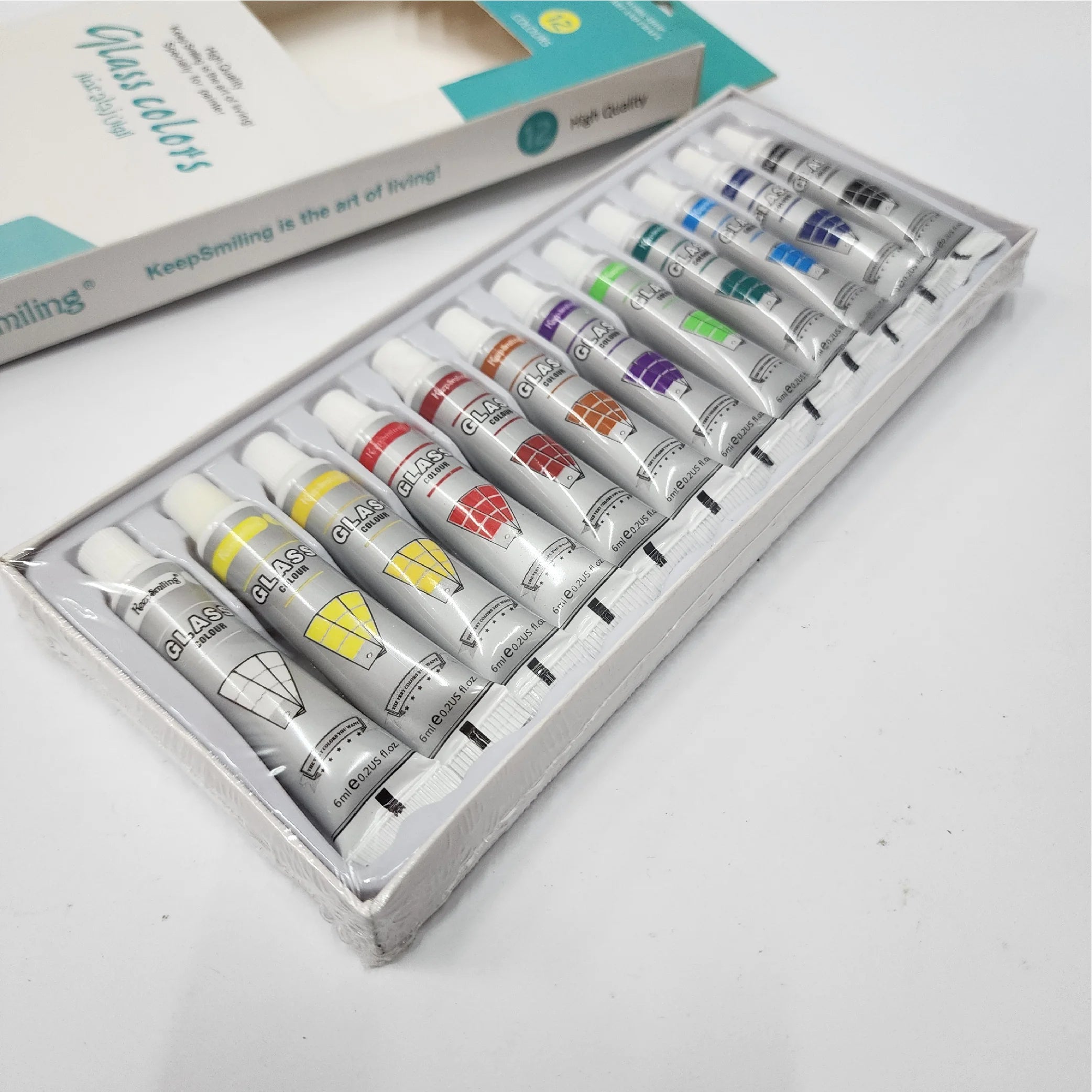 Glass Colours 12-Colour Set (6mL Each)