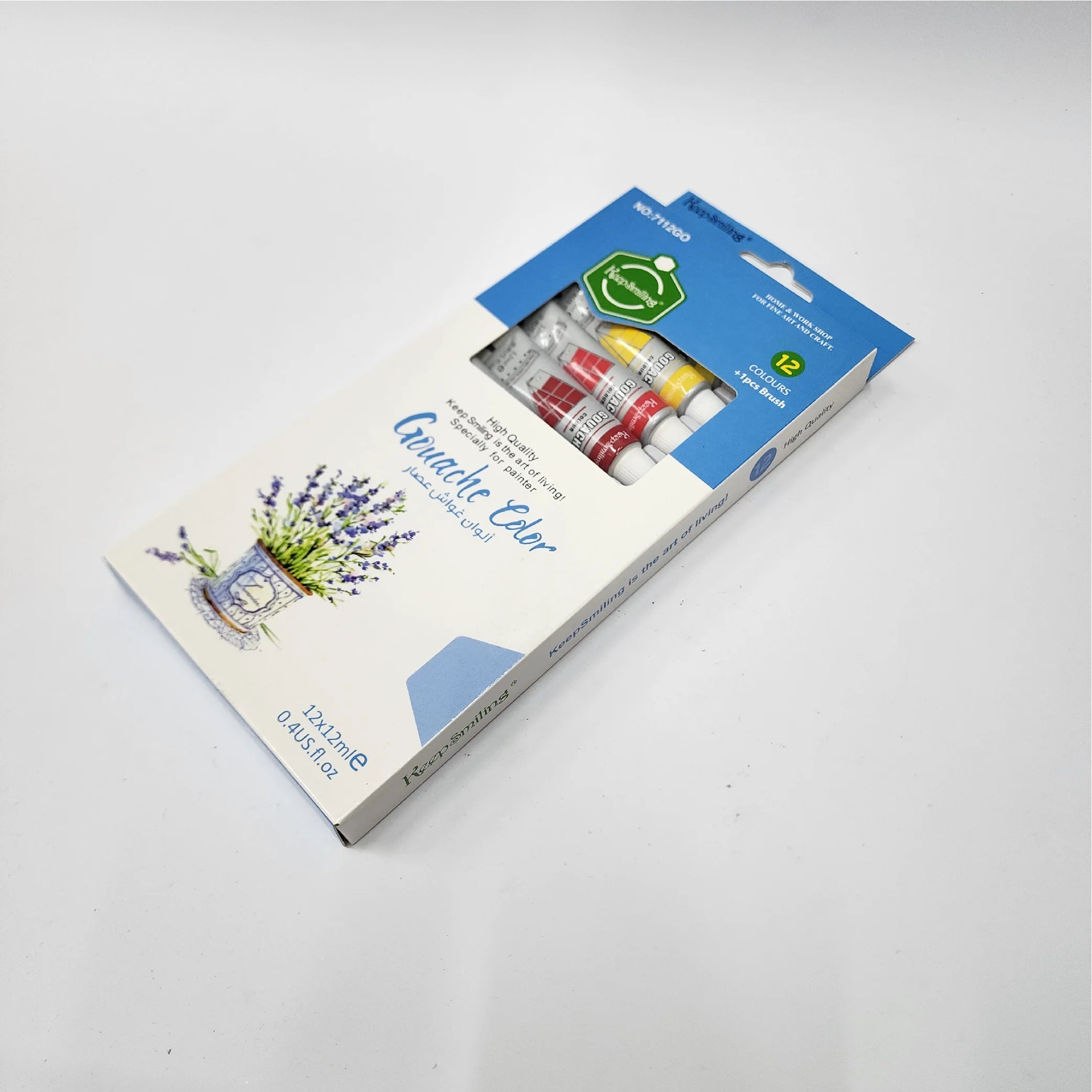 Gouache Colour Set (12 x 12mL + 1 Brush)