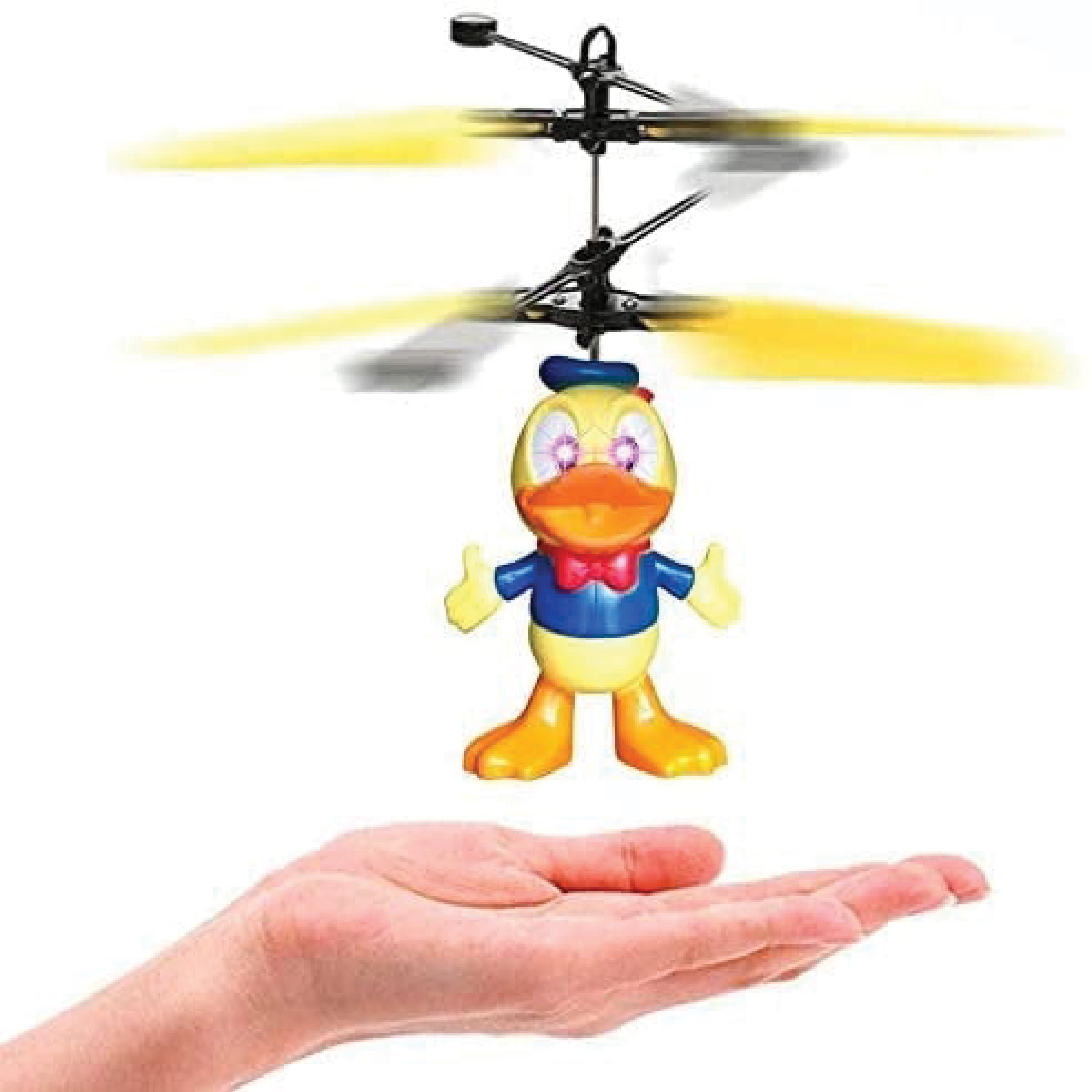 Hand Sensor Control Duck Flying Copter - Rechargeable Donald Duck Toy with Lights