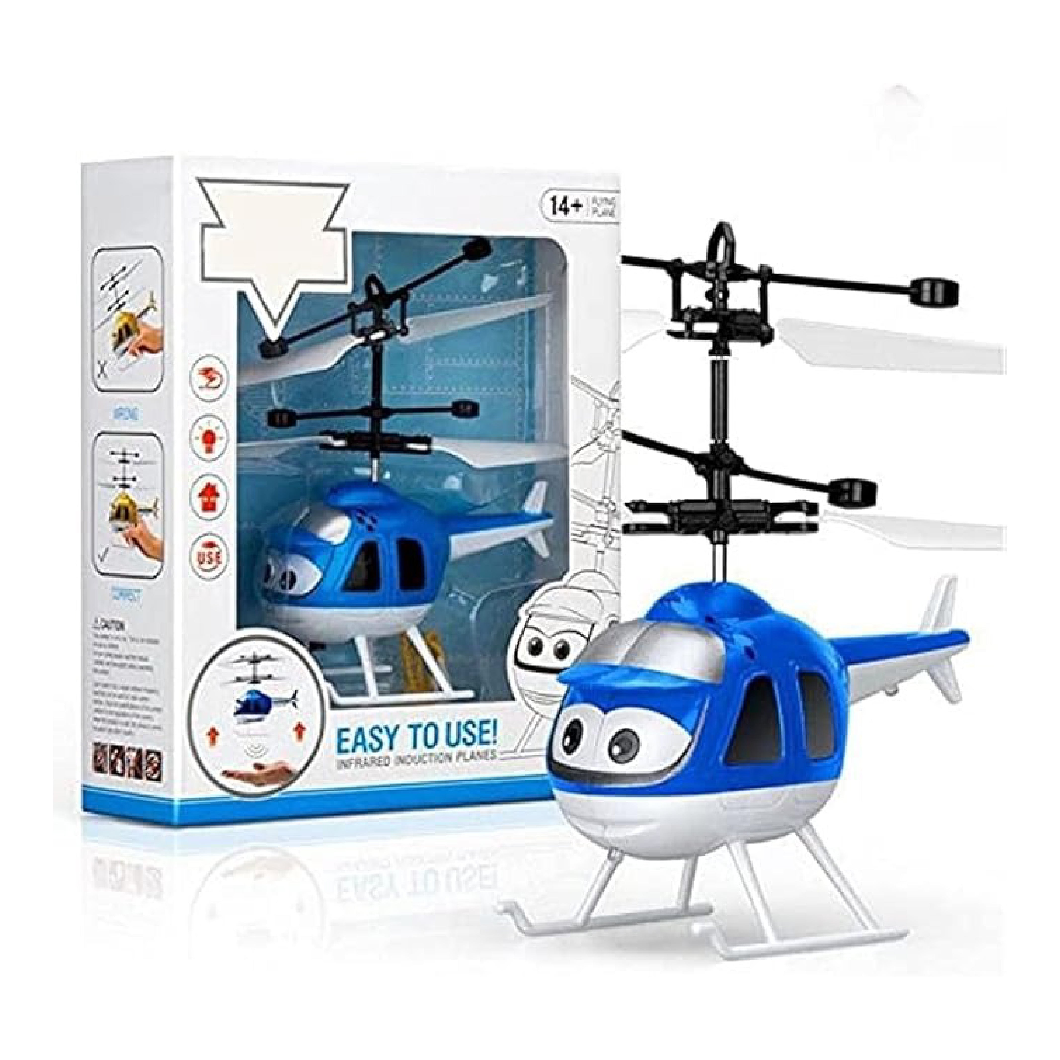 Hand Sensor Helicopter – Automatic Flying Toy with Induction Launcher