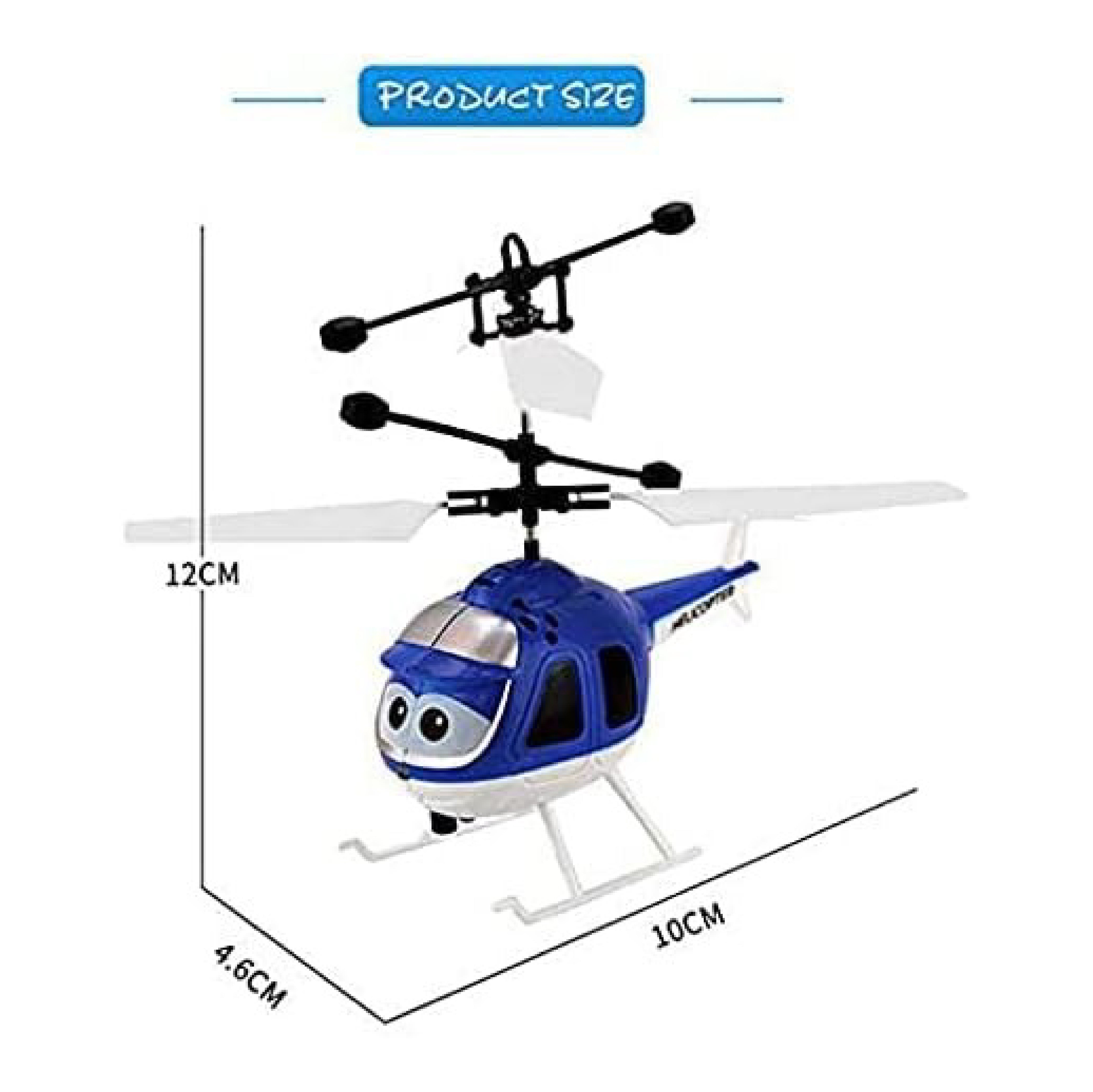 Hand Sensor Helicopter – Automatic Flying Toy with Induction Launcher