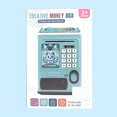 Creative Money Box ATM Machine For Kids with Password Protection