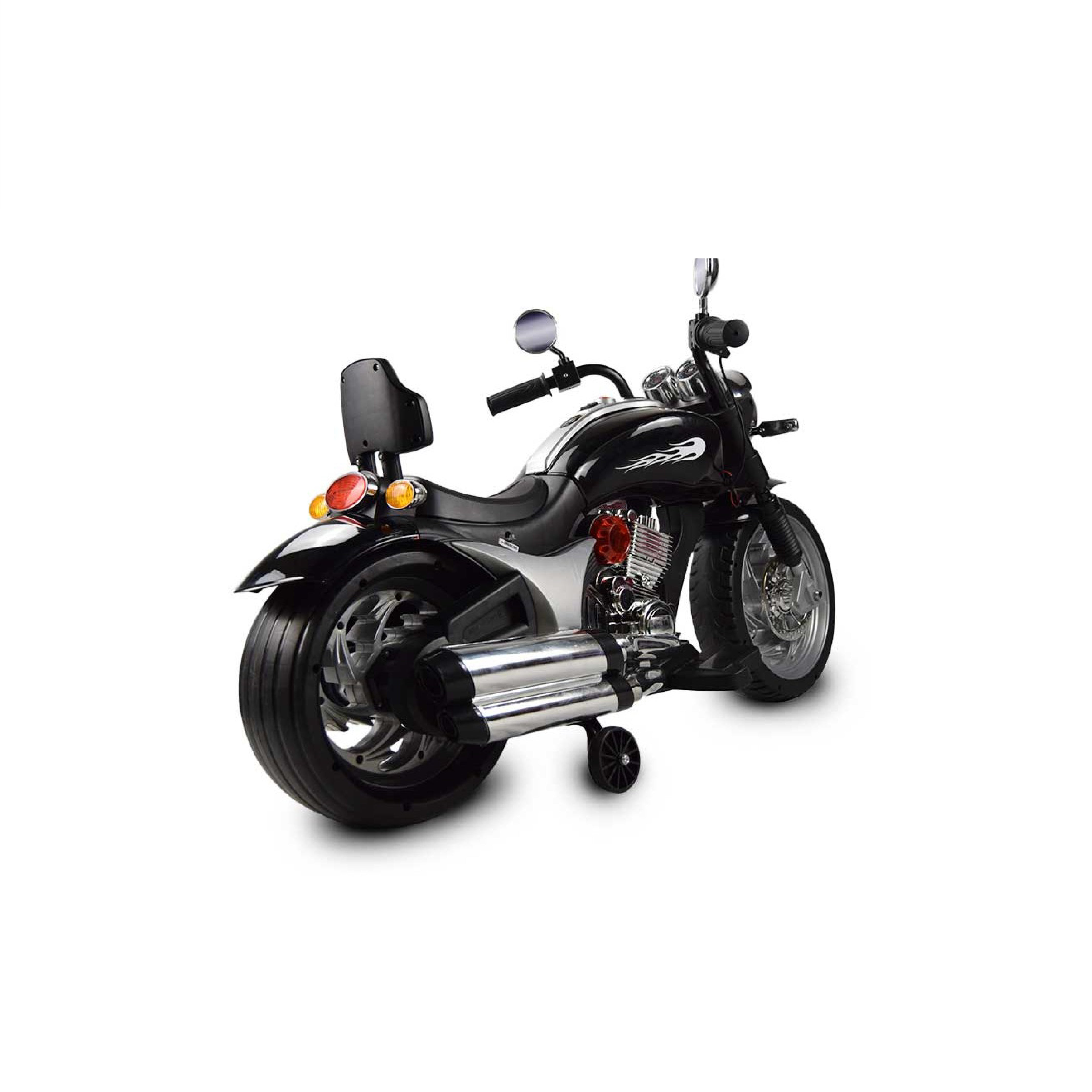 Battery Operated Ride-On Harley Davidson Bike – LED Headlights, Music, and Training Wheels