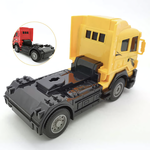 Heavy Duty RC Truck Toy - Rechargeable with LED Lights