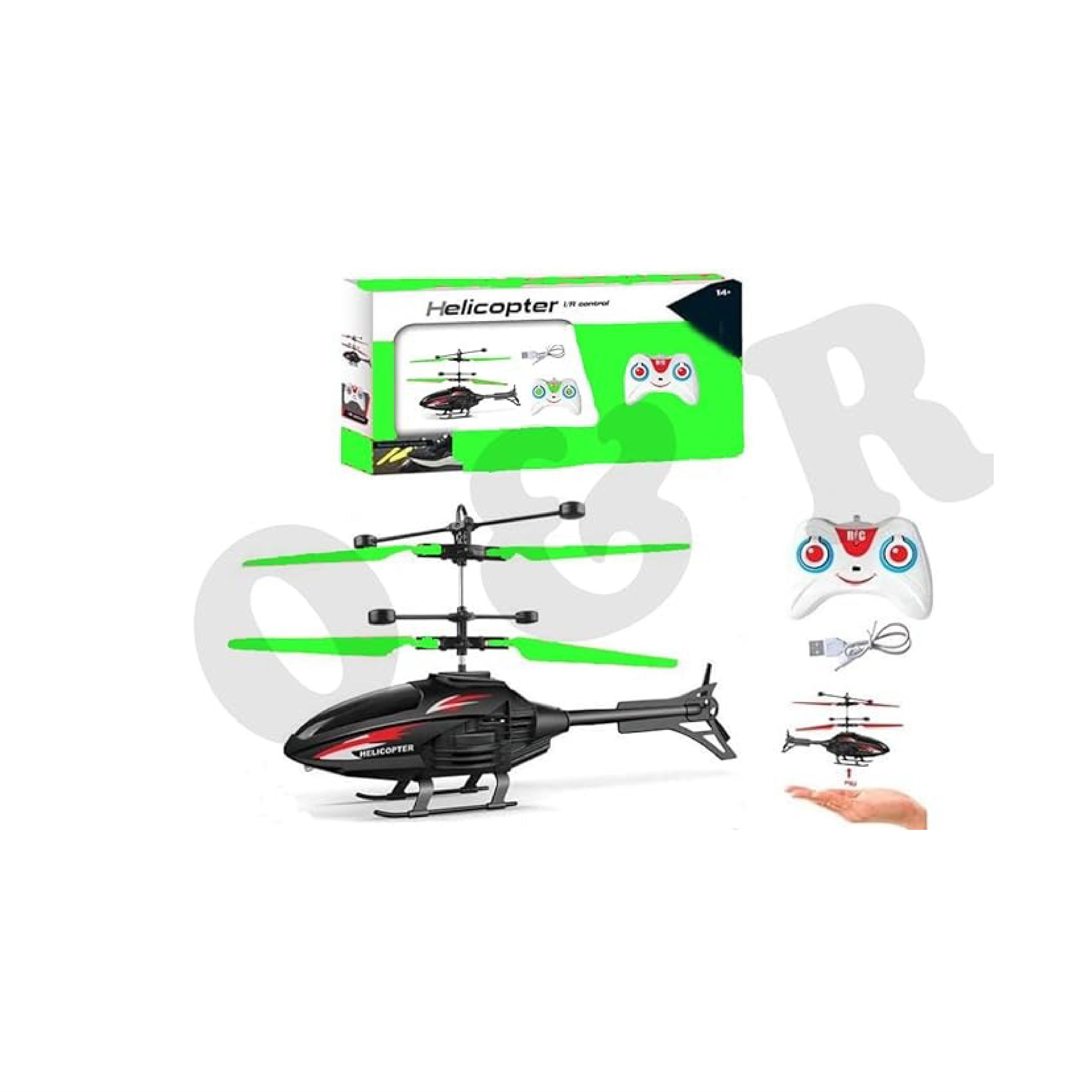 Helicopter Sensor + Remote Control – Intelligent Hand Induction Flying Toy with LED Lights