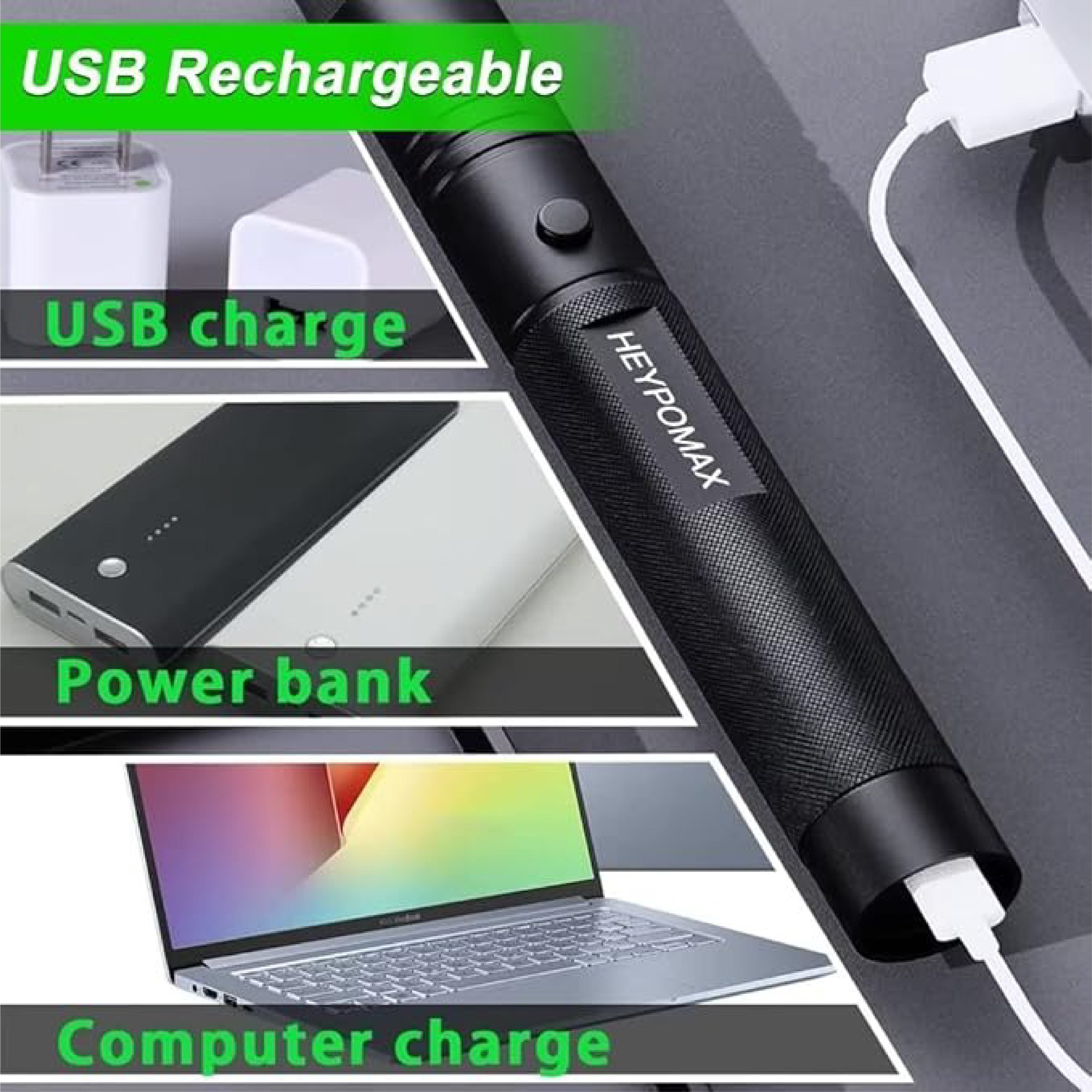 High-Power Green Laser Pointer with Long Range & Charging Capabilities