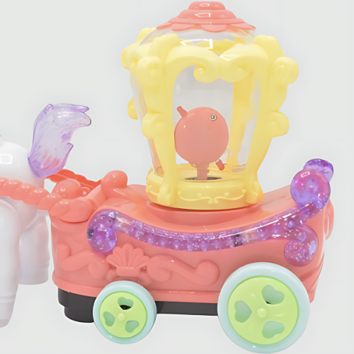 Horse Cartoon Carriage with Light & Sound