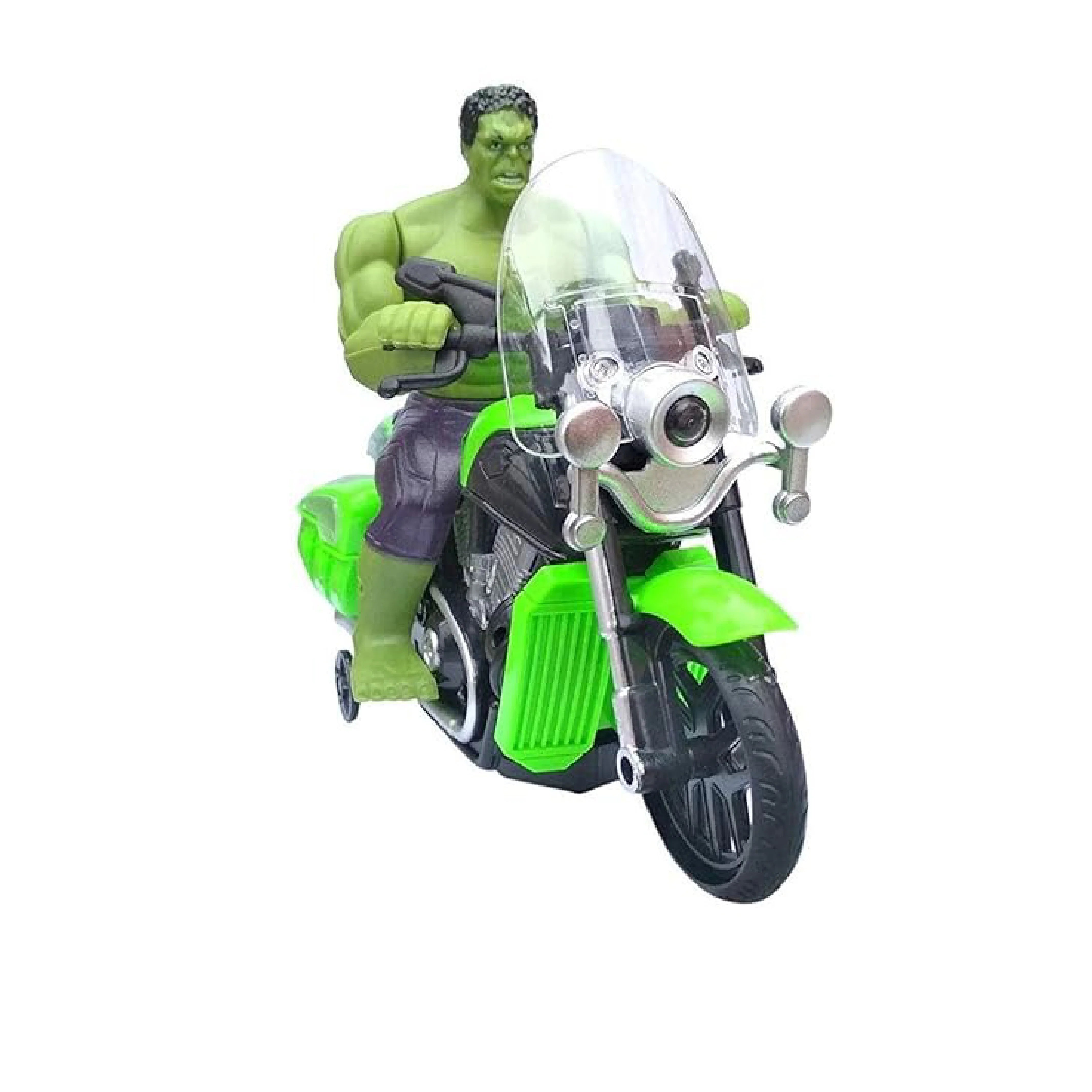 Hulk Bike Toy with 3D Lights and Music - Bump and Go Action for Kids, Limited Edition